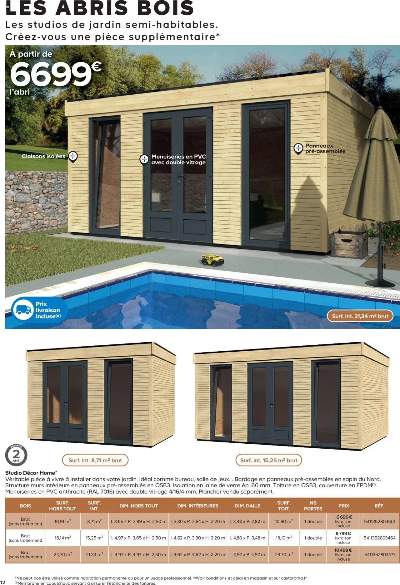 Castorama Abri de jardin et serres (2025-02-26 - 2025-12-31)