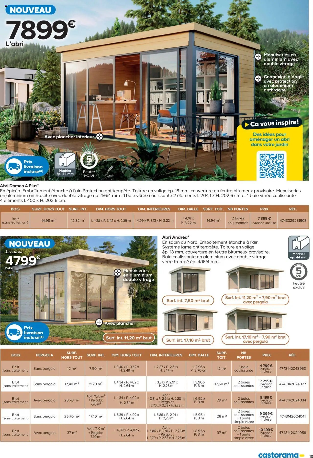 Castorama Abri de jardin et serres (2025-02-26 - 2025-12-31)