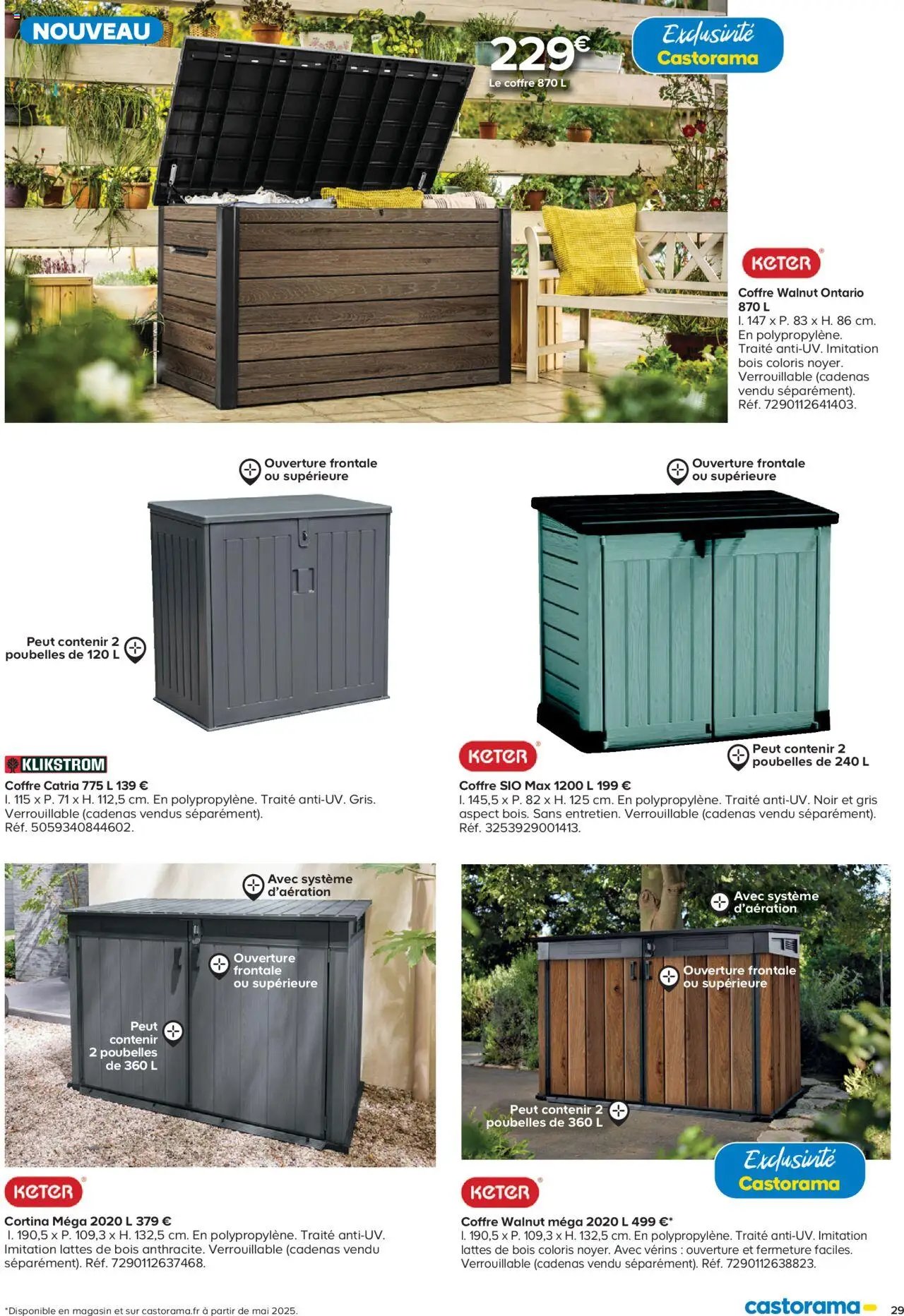 Castorama Abri de jardin et serres (2025-02-26 - 2025-12-31)