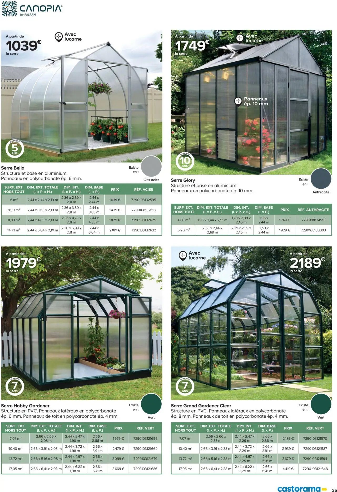 Castorama Abri de jardin et serres (2025-02-26 - 2025-12-31)