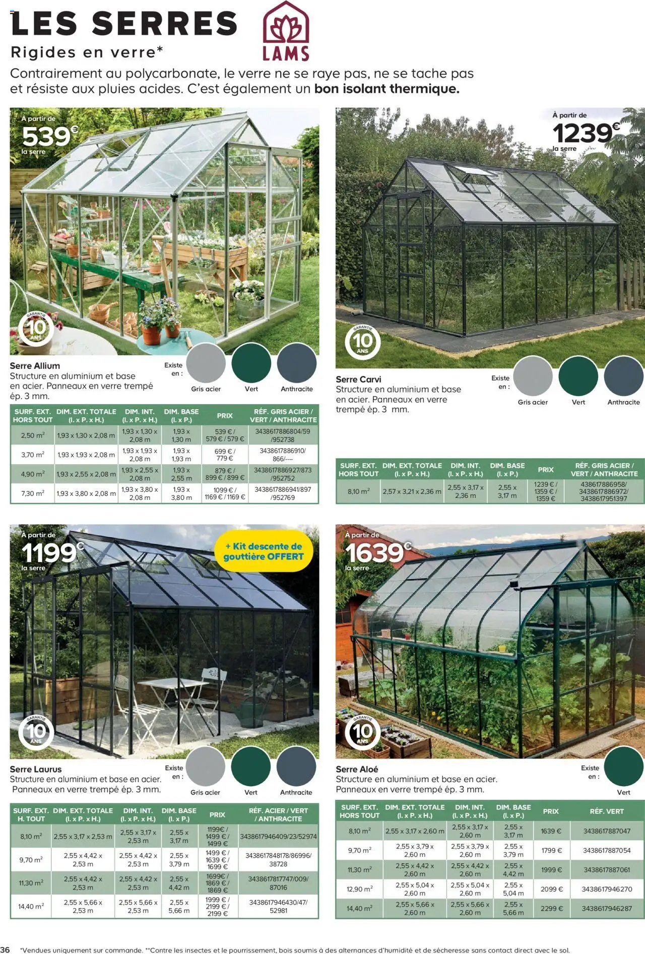 Castorama Abri de jardin et serres (2025-02-26 - 2025-12-31)