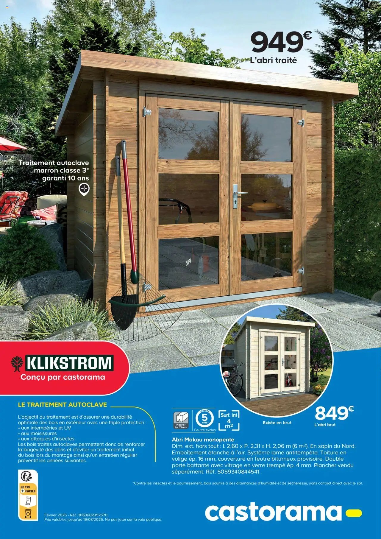 Castorama Abri de jardin et serres (2025-02-26 - 2025-12-31)