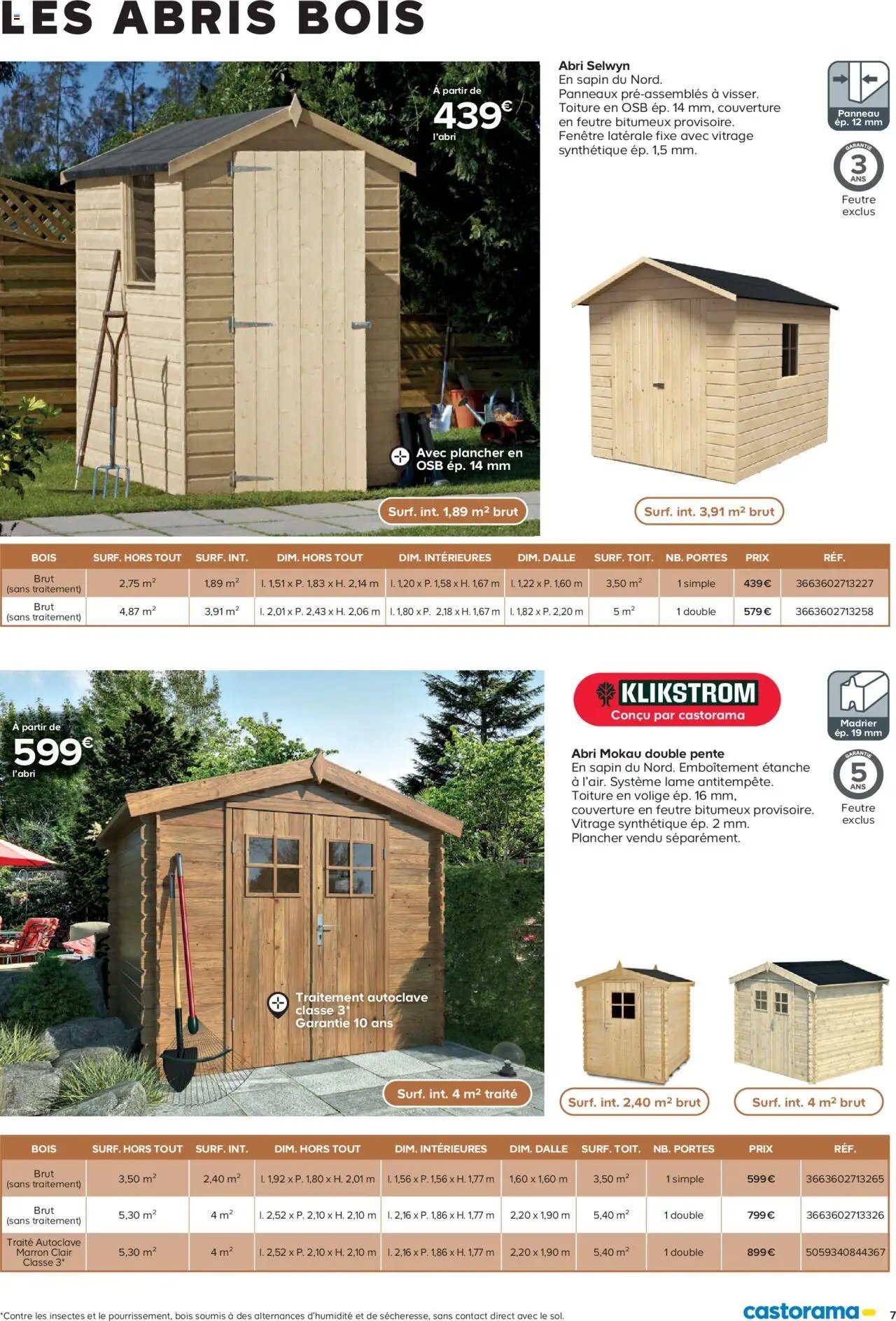 Castorama Abri de jardin et serres (2025-02-26 - 2025-12-31)
