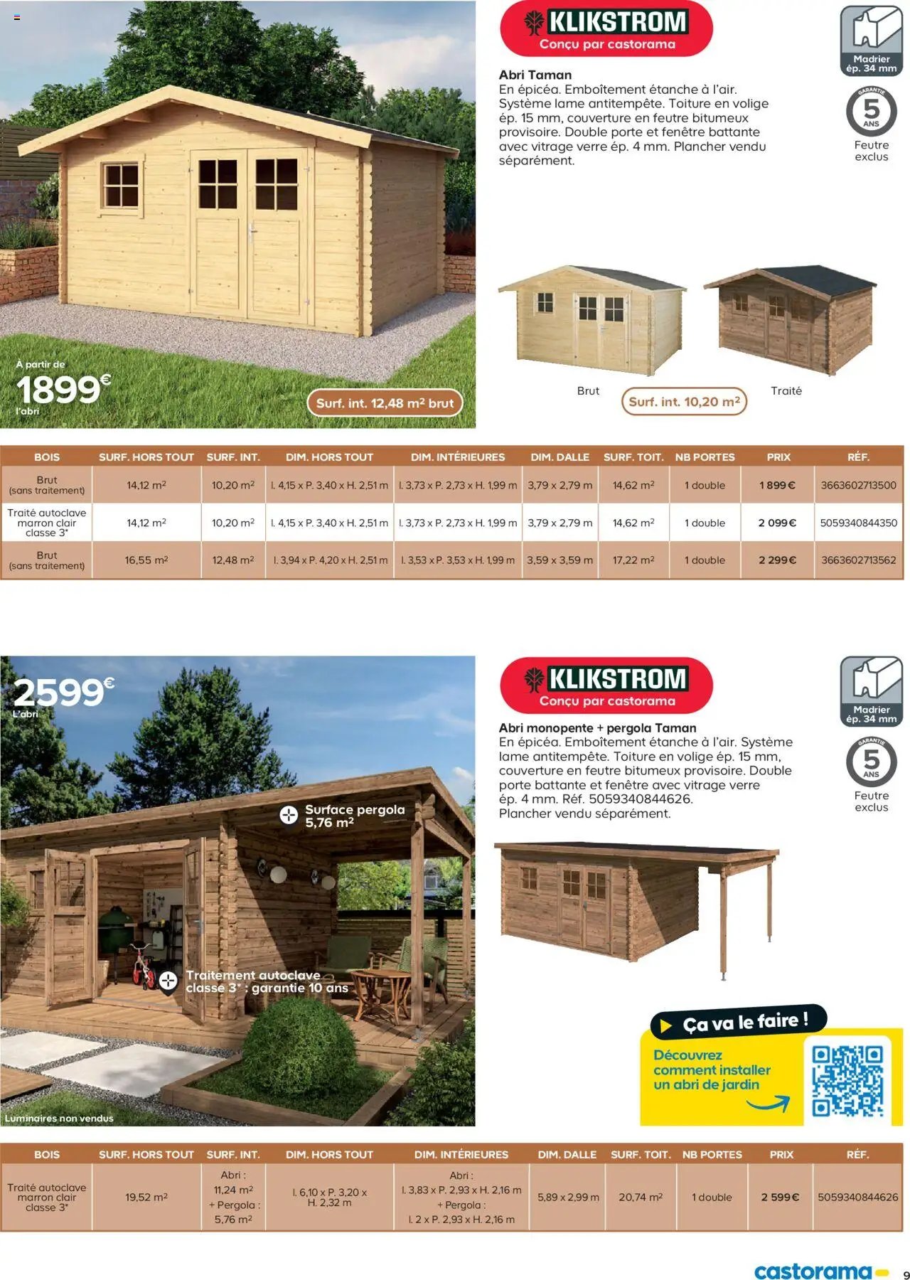 Castorama Abri de jardin et serres (2025-02-26 - 2025-12-31)
