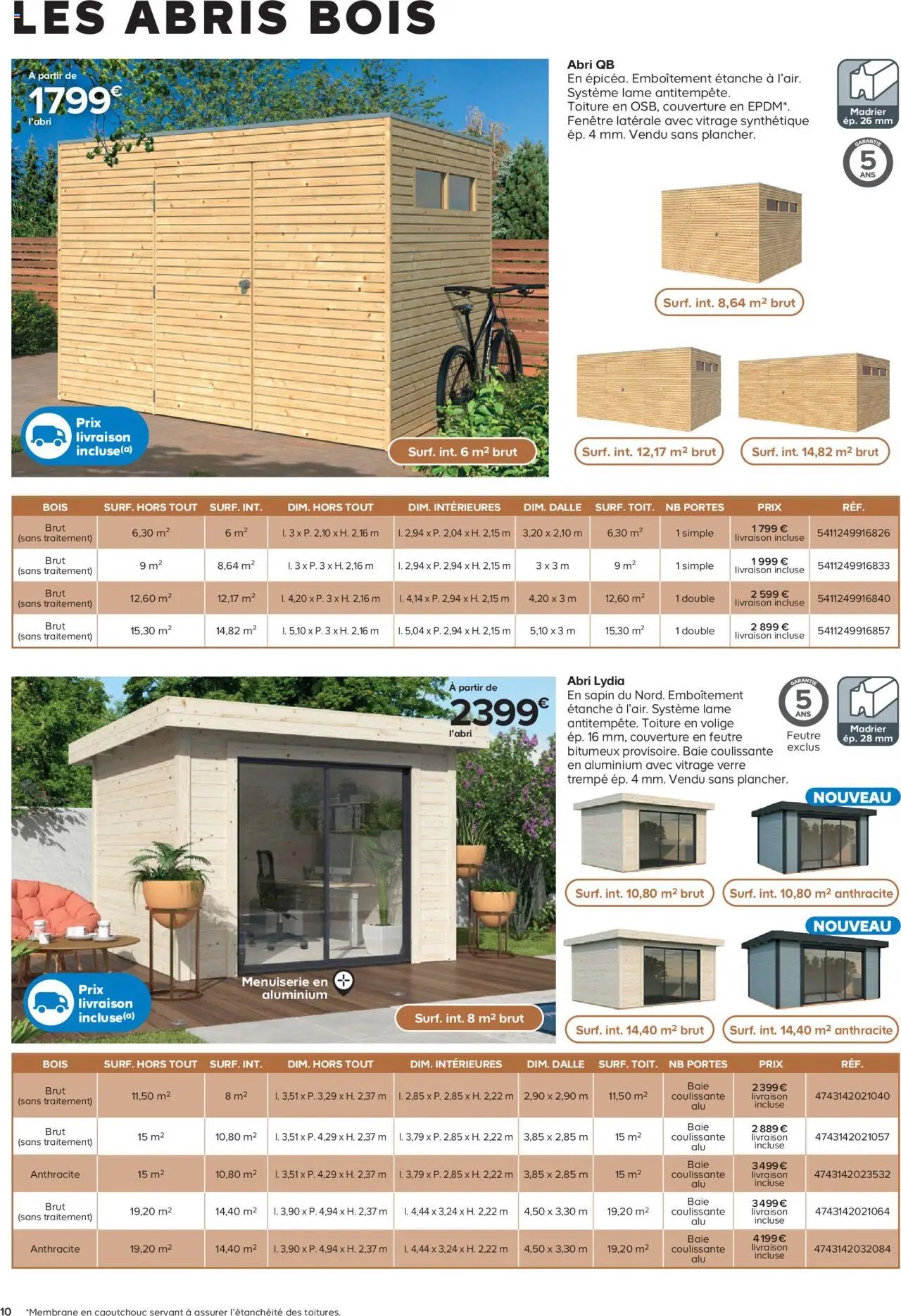 Castorama Abri de jardin et serres (2025-02-26 - 2025-12-31)