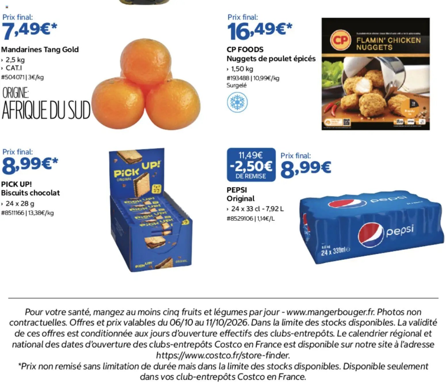 Costco Votre valeur sûre au quotidien 6 au 11 octobre 2026