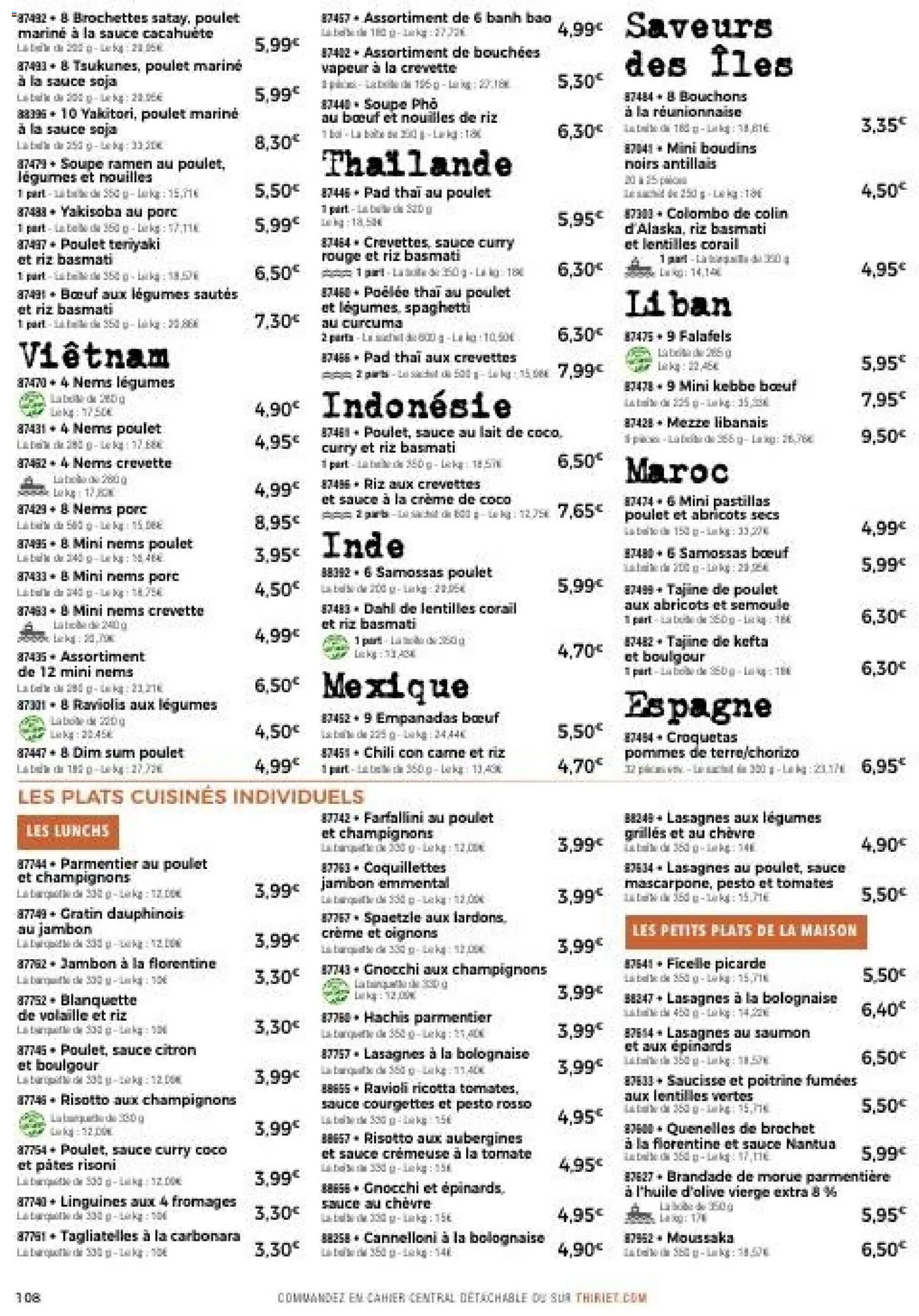 Thiriet - Catalogue Livraison  (2025-11-25 - 2025-12-31)