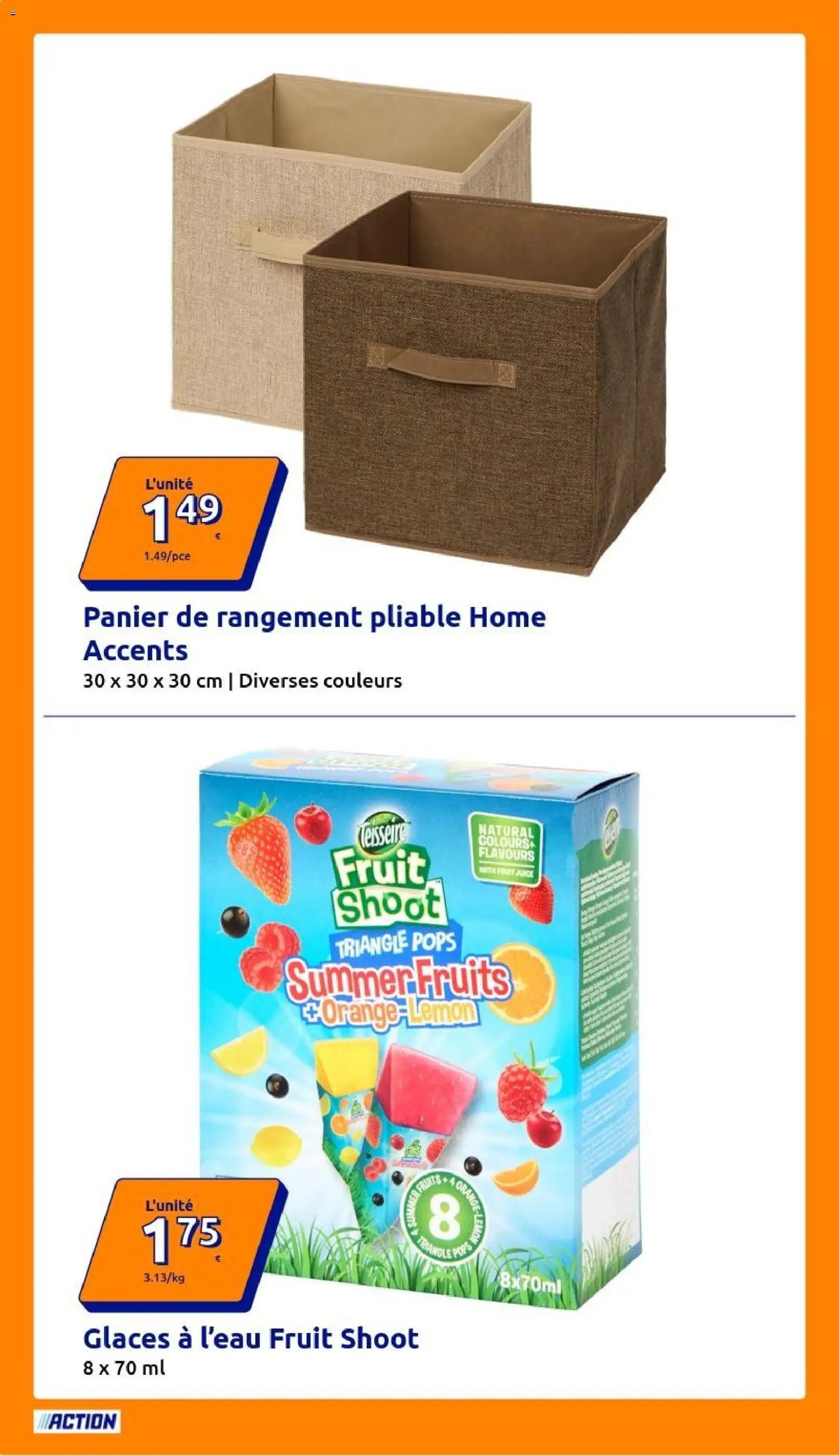 Action catalogue