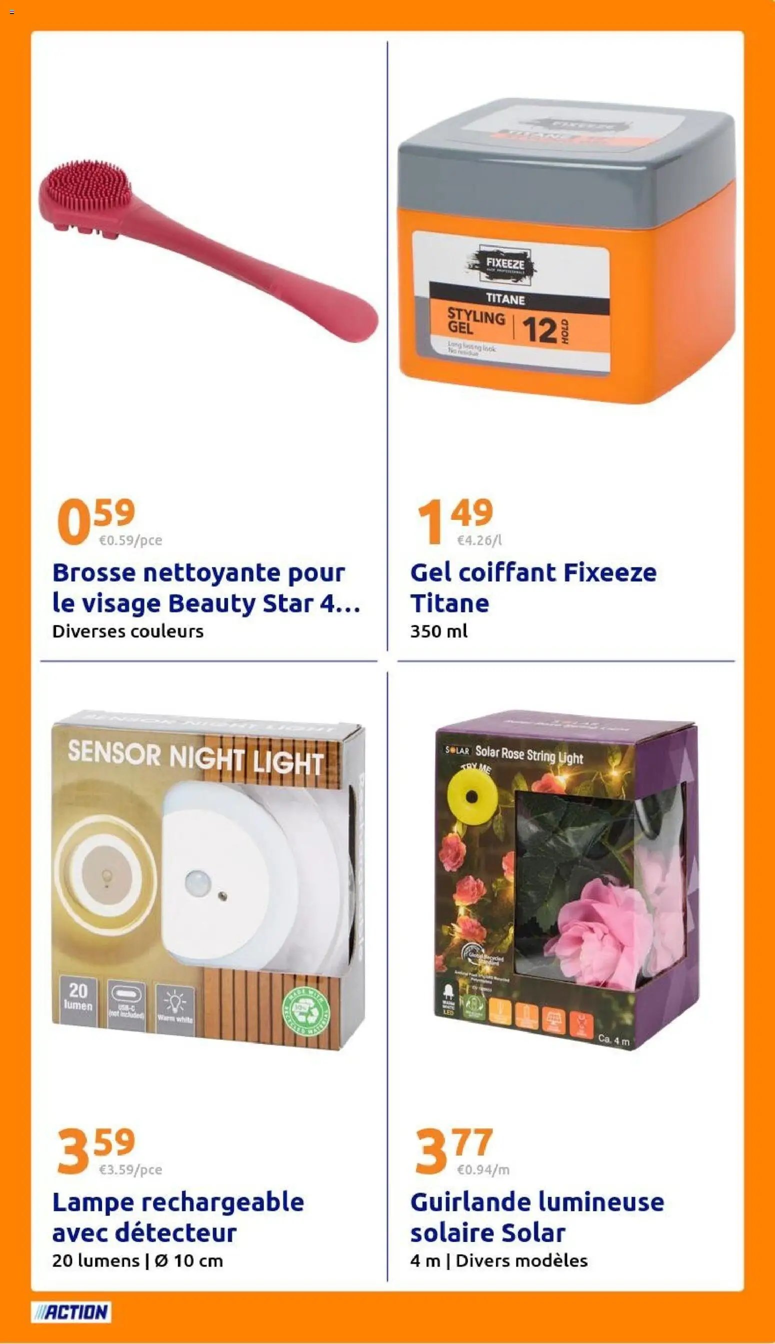 Action catalogue