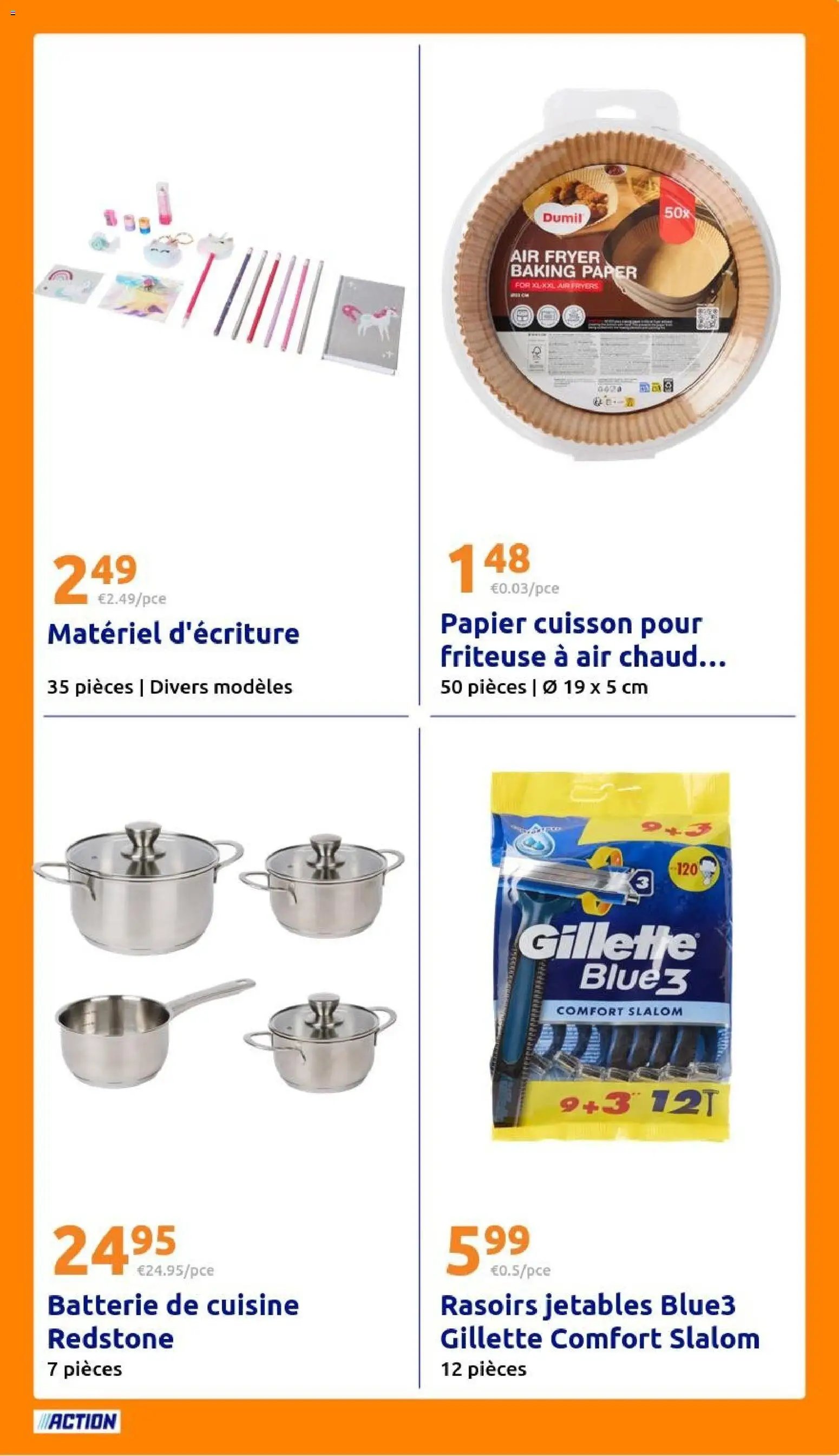 Action catalogue