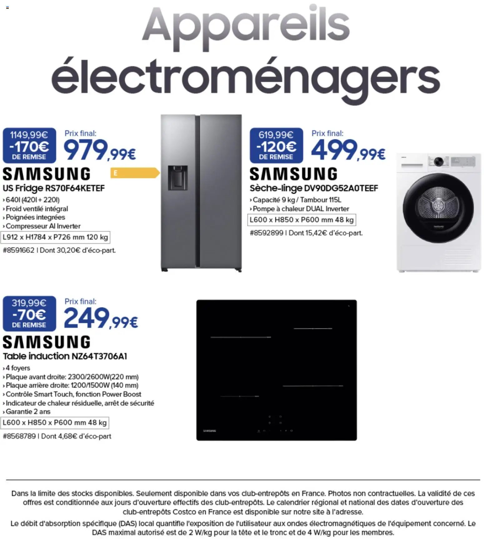 Costco Nouvelle sélection Samsung