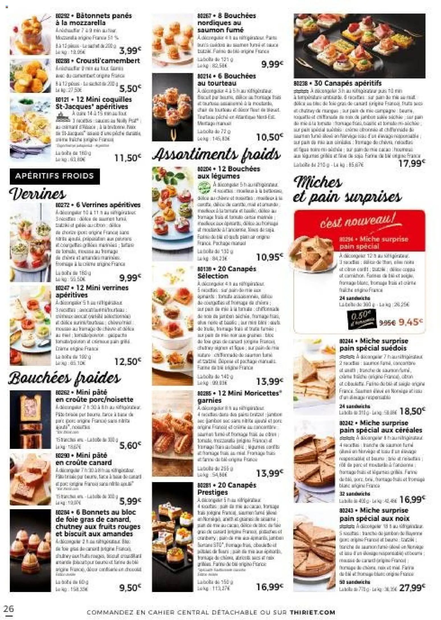 Thiriet Catalogue livraison à domicile 