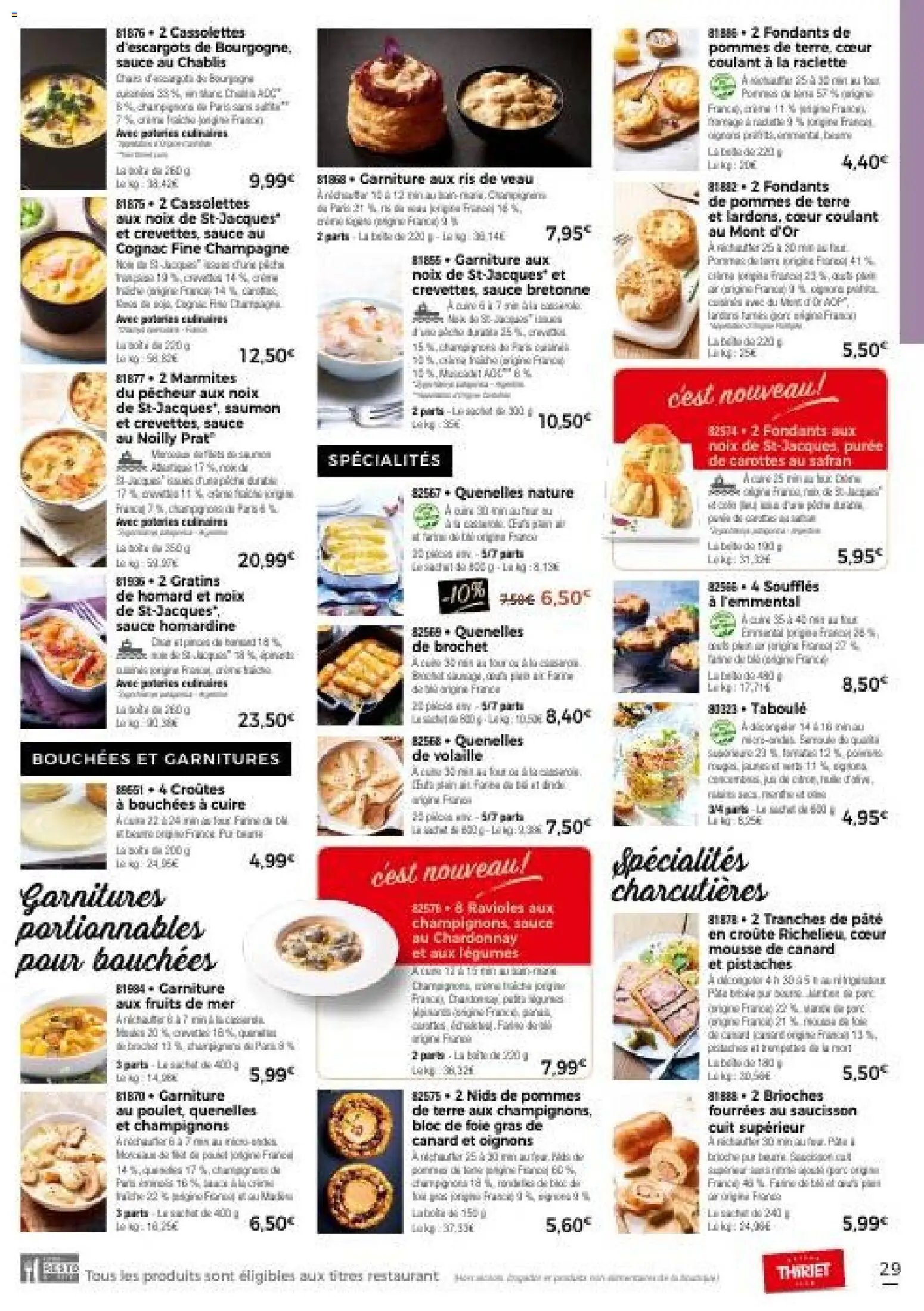 Thiriet Catalogue livraison à domicile 