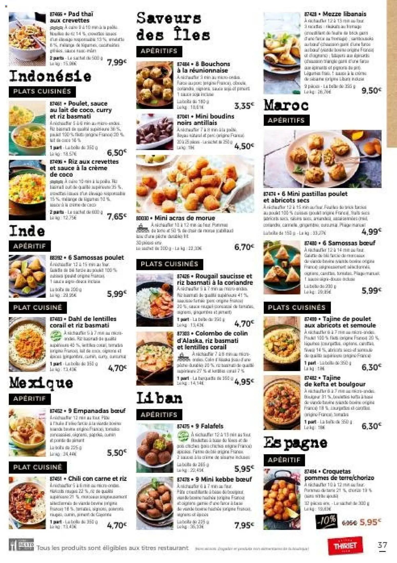 Thiriet Catalogue livraison à domicile 