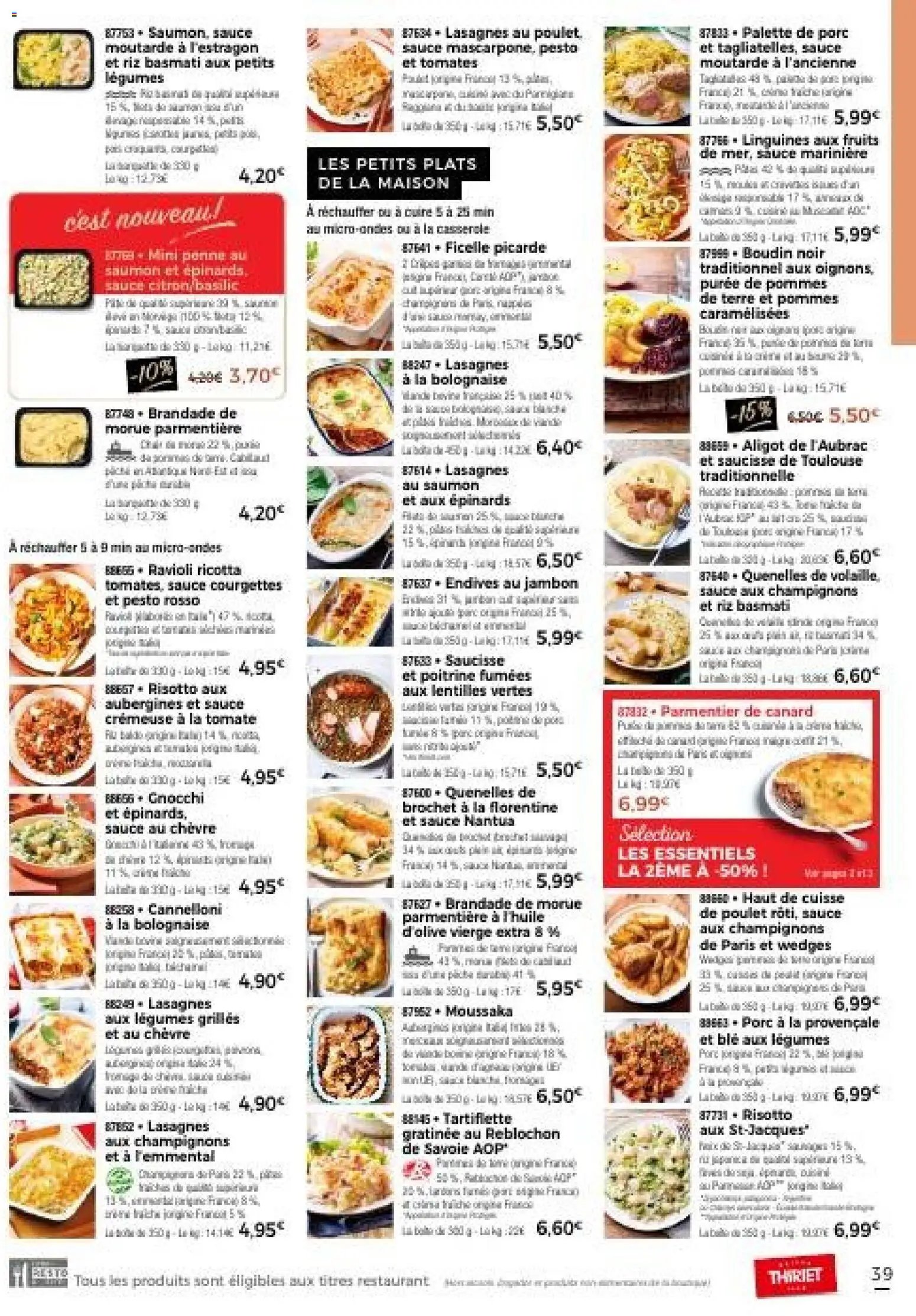 Thiriet Catalogue livraison à domicile 