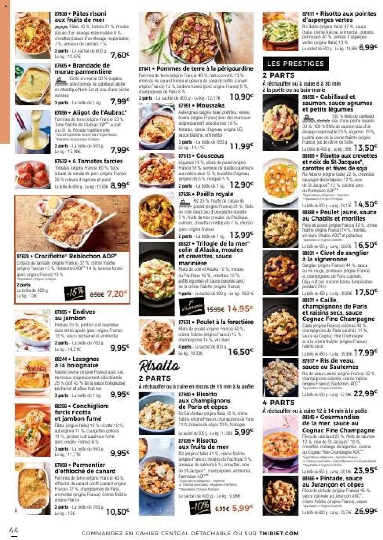 Thiriet Catalogue livraison à domicile 