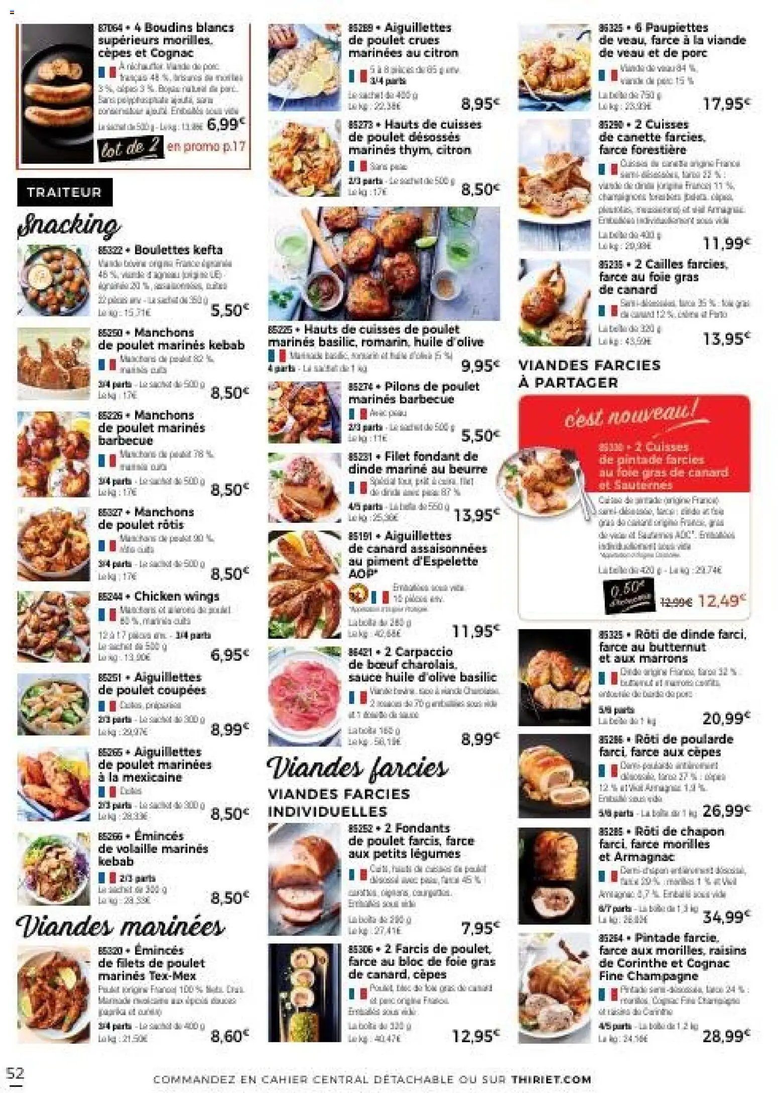 Thiriet Catalogue livraison à domicile 