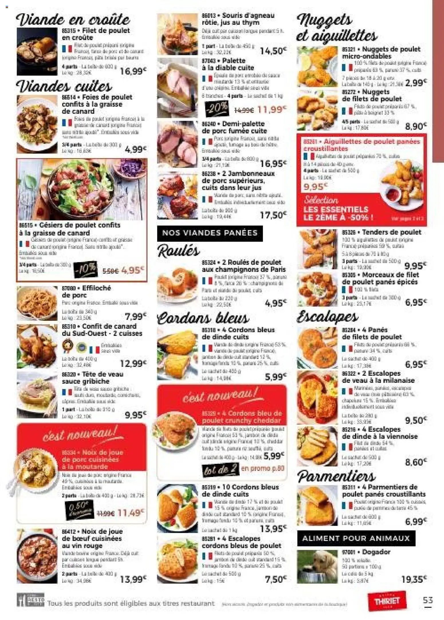 Thiriet Catalogue livraison à domicile 