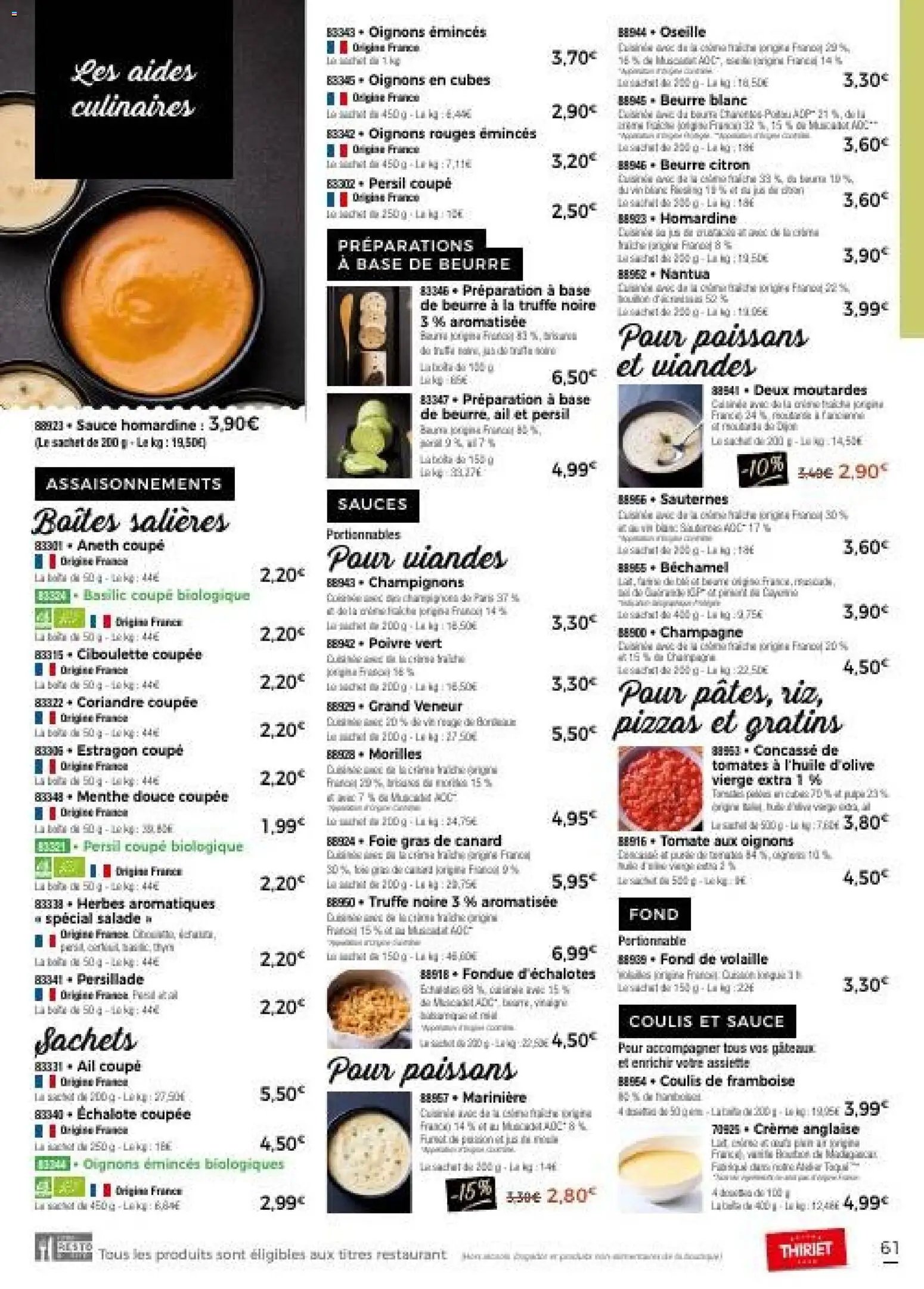 Thiriet Catalogue livraison à domicile 
