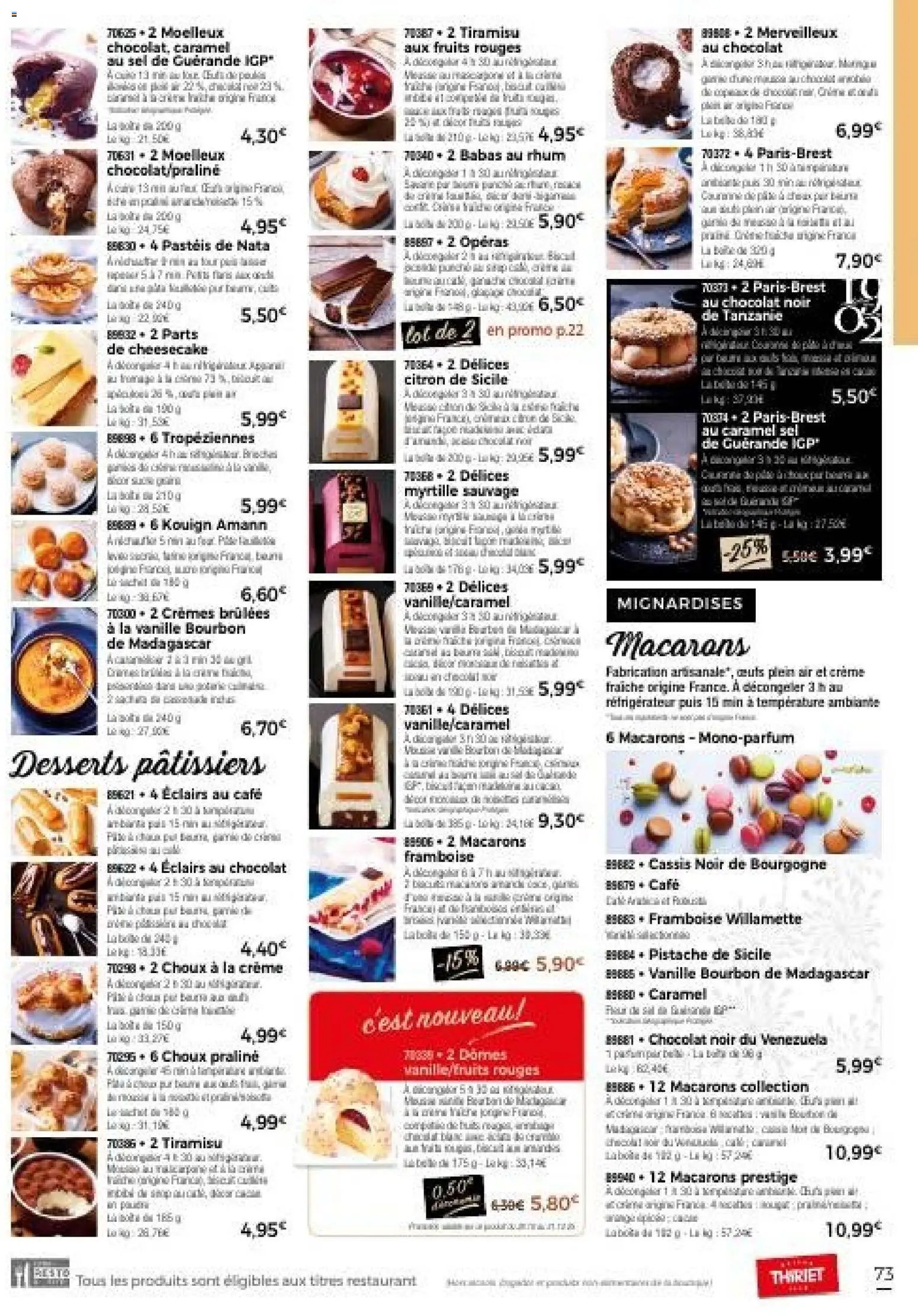 Thiriet Catalogue livraison à domicile 