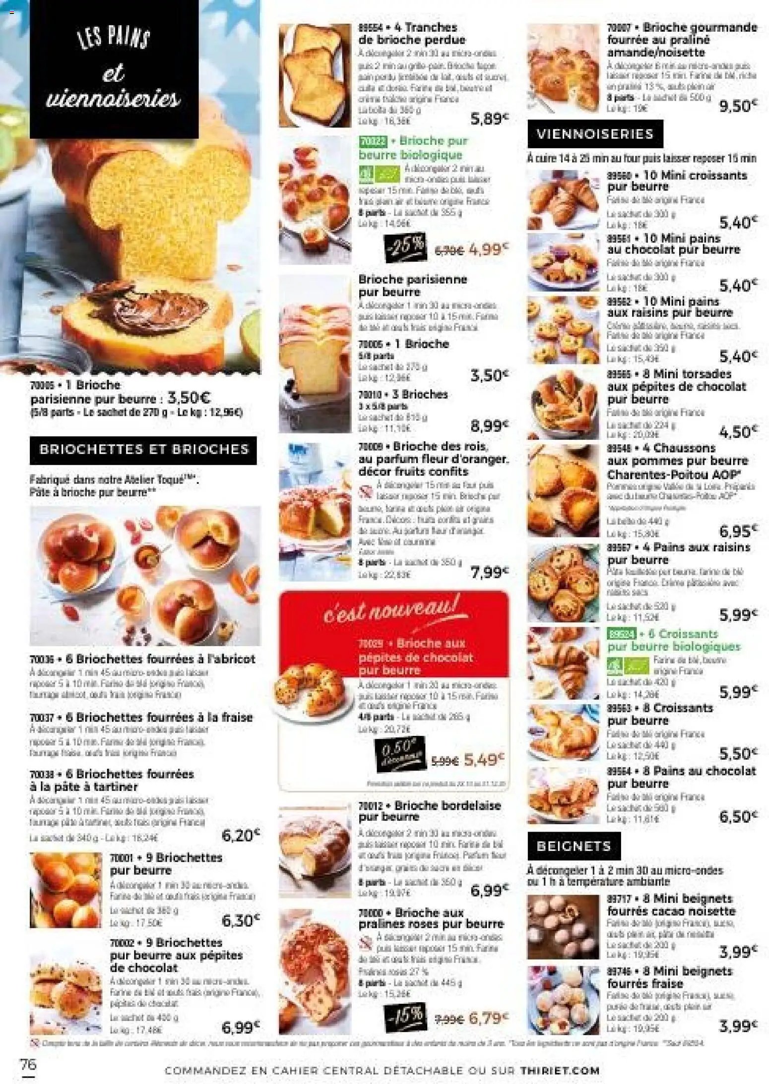 Thiriet Catalogue livraison à domicile 