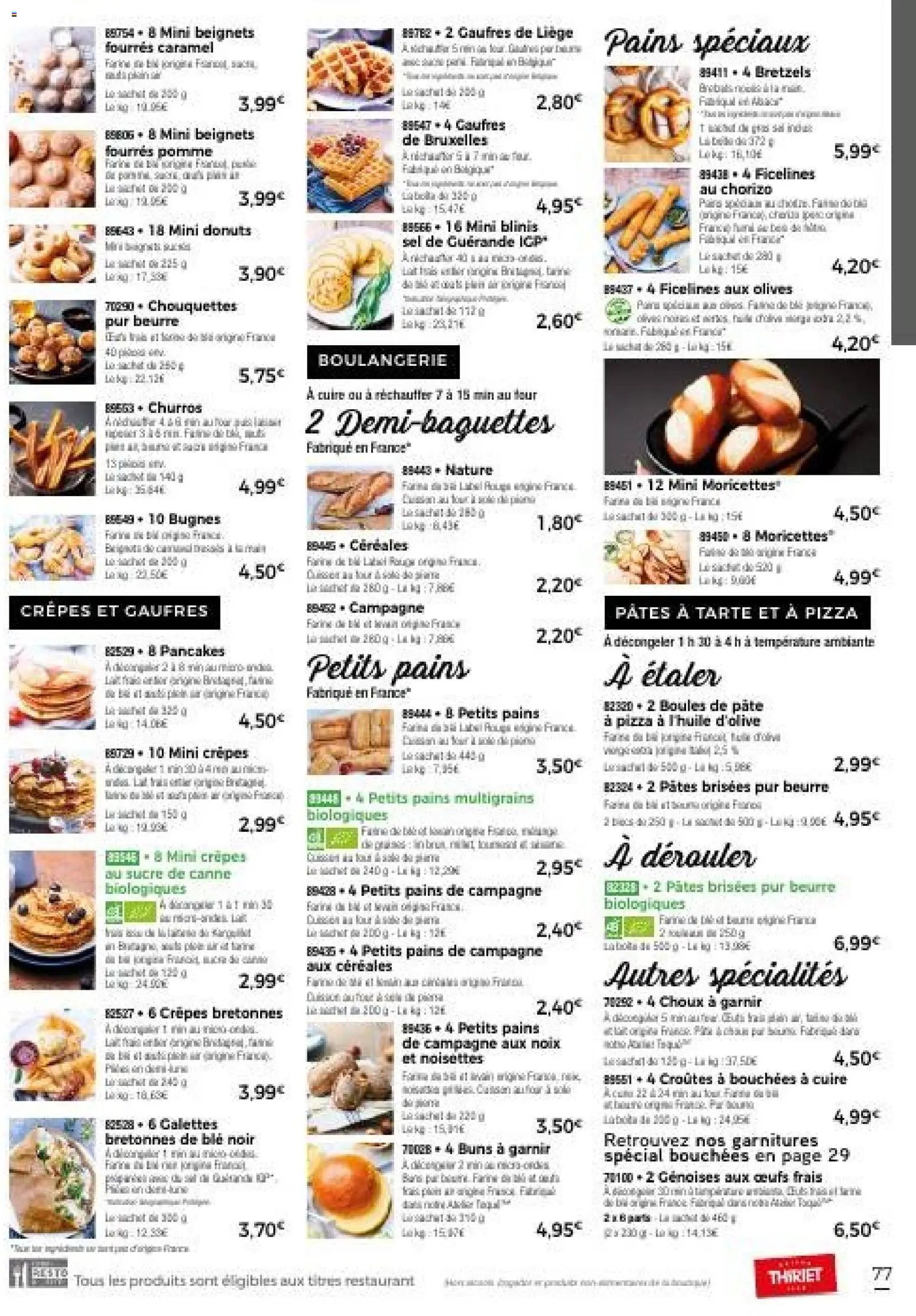Thiriet Catalogue livraison à domicile 