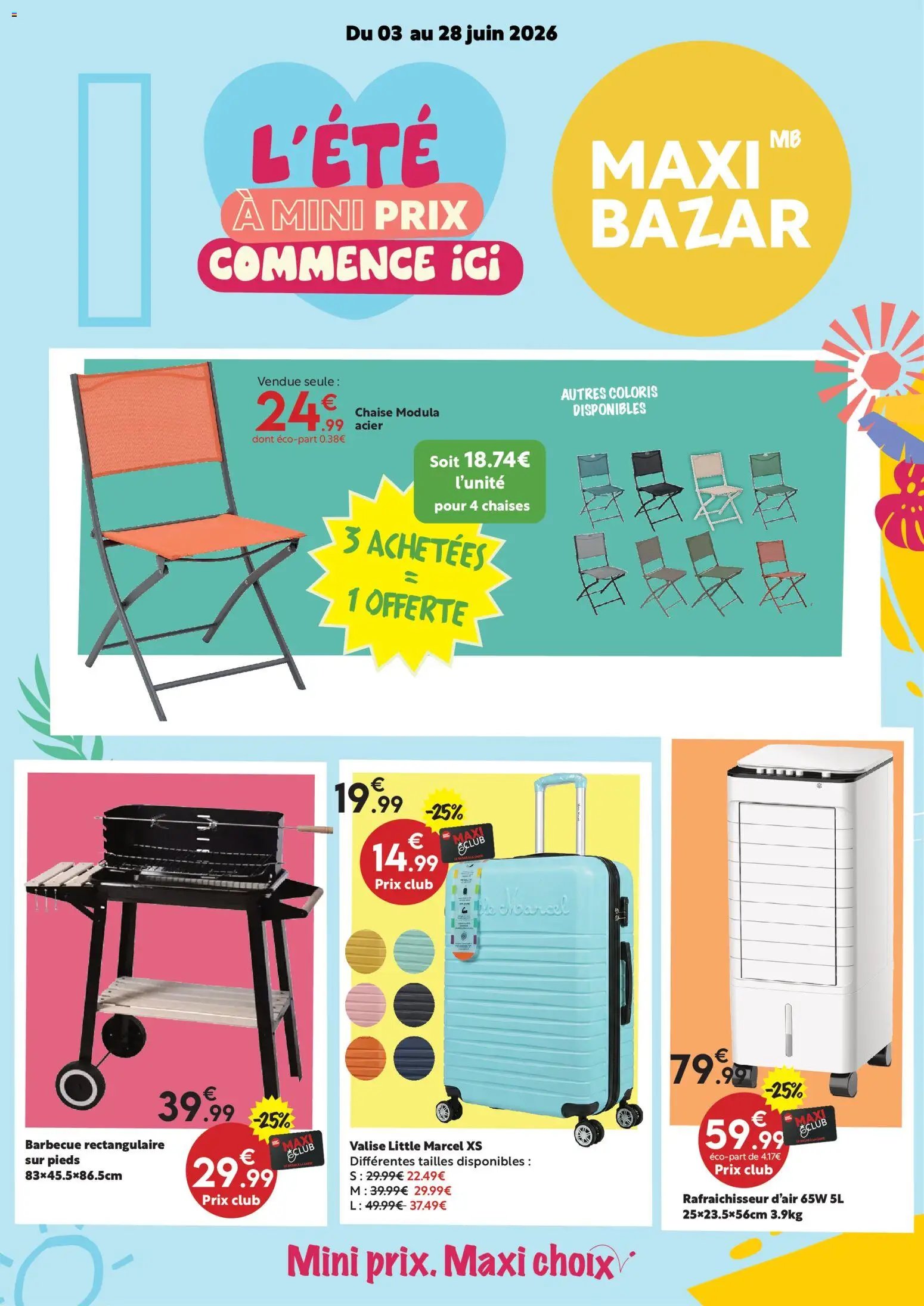 Maxi Bazar Catalogue Maxi Bazar "ÉTÉ