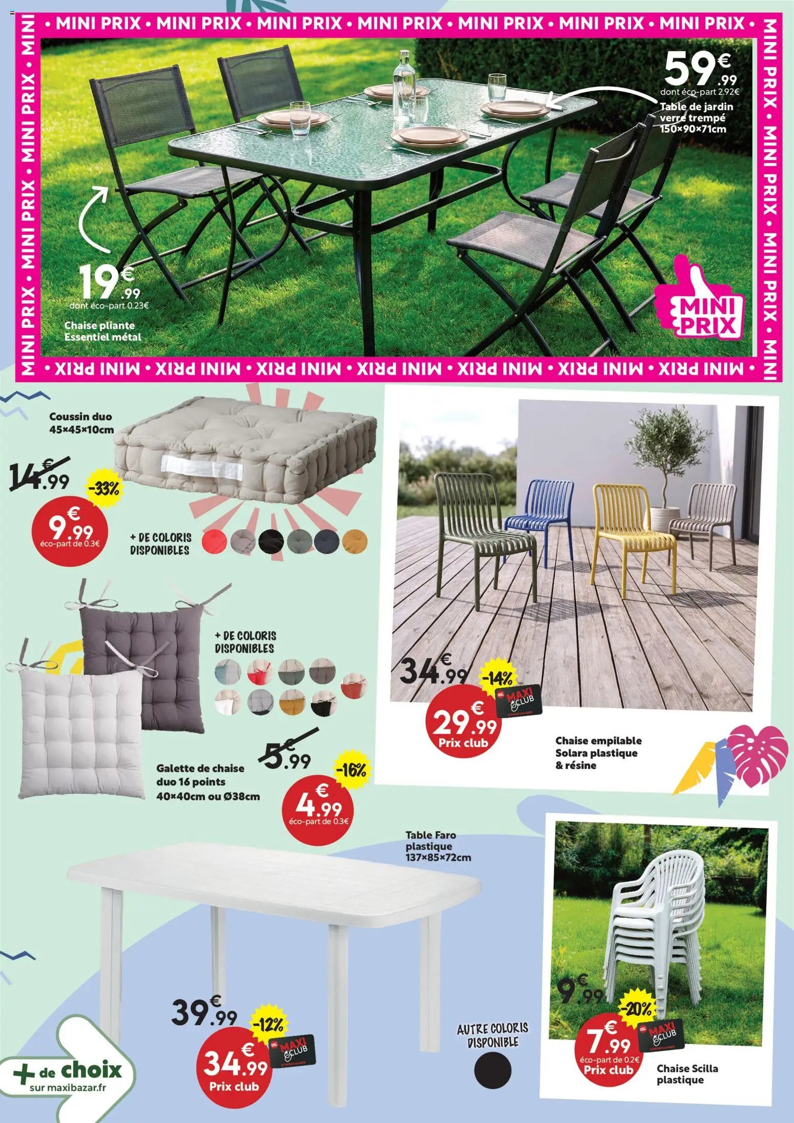 Maxi Bazar Catalogue Maxi Bazar "ÉTÉ