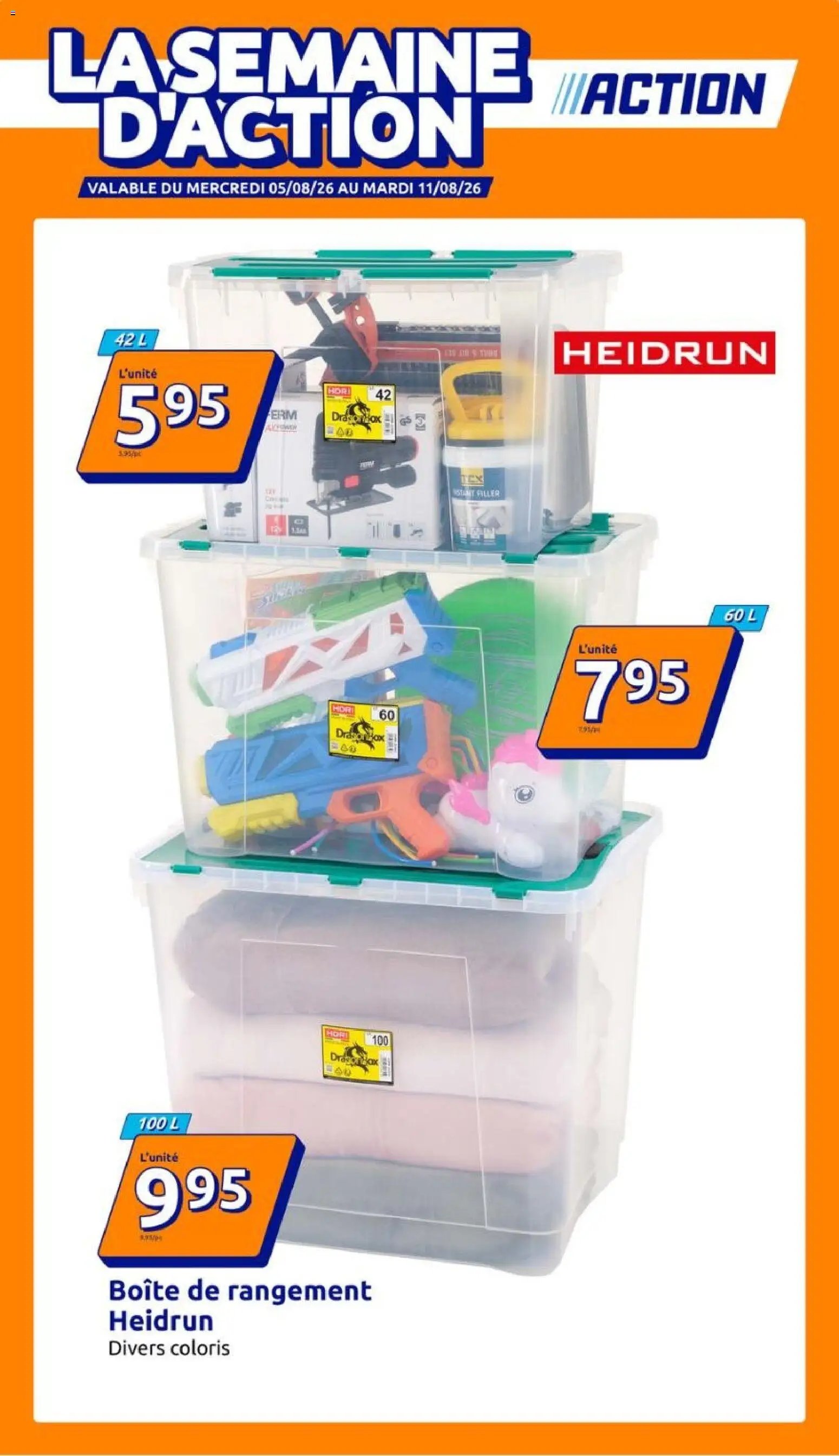 Action catalogue