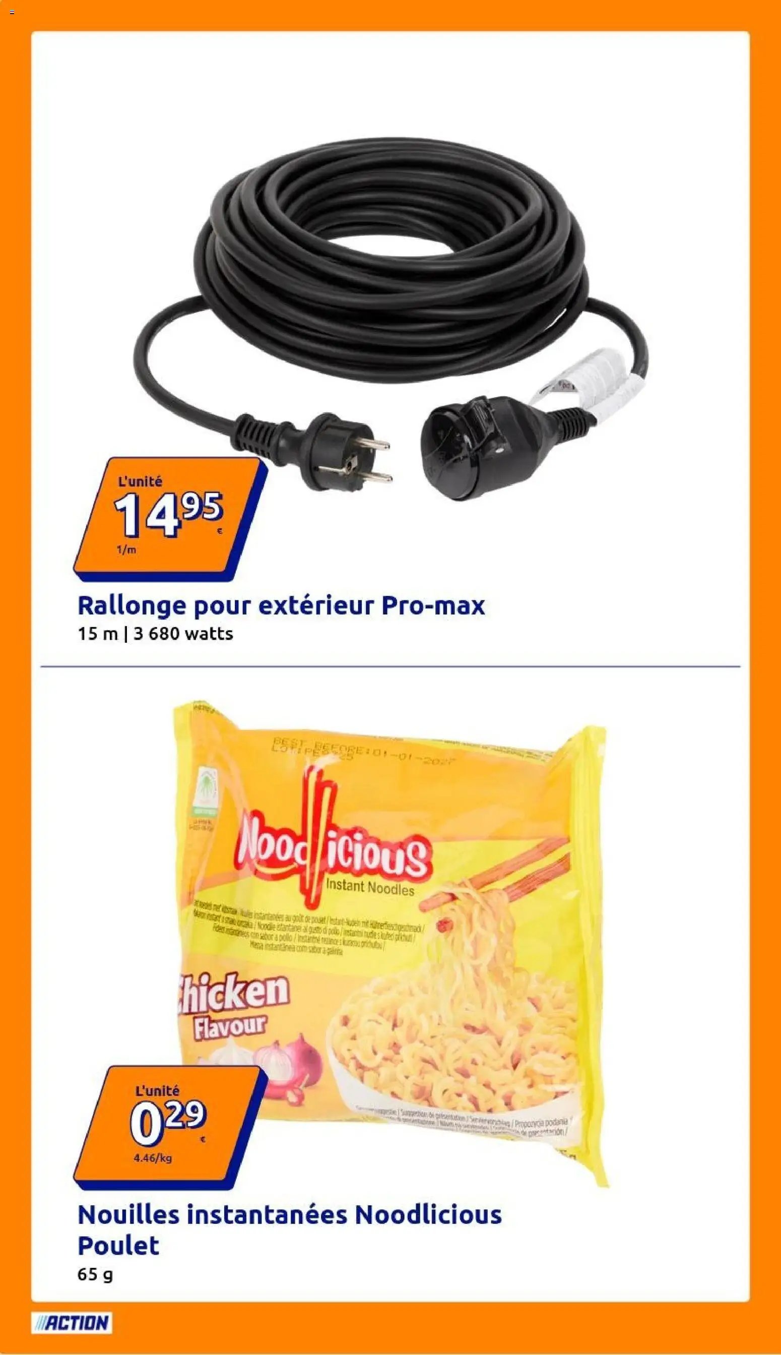 Action catalogue