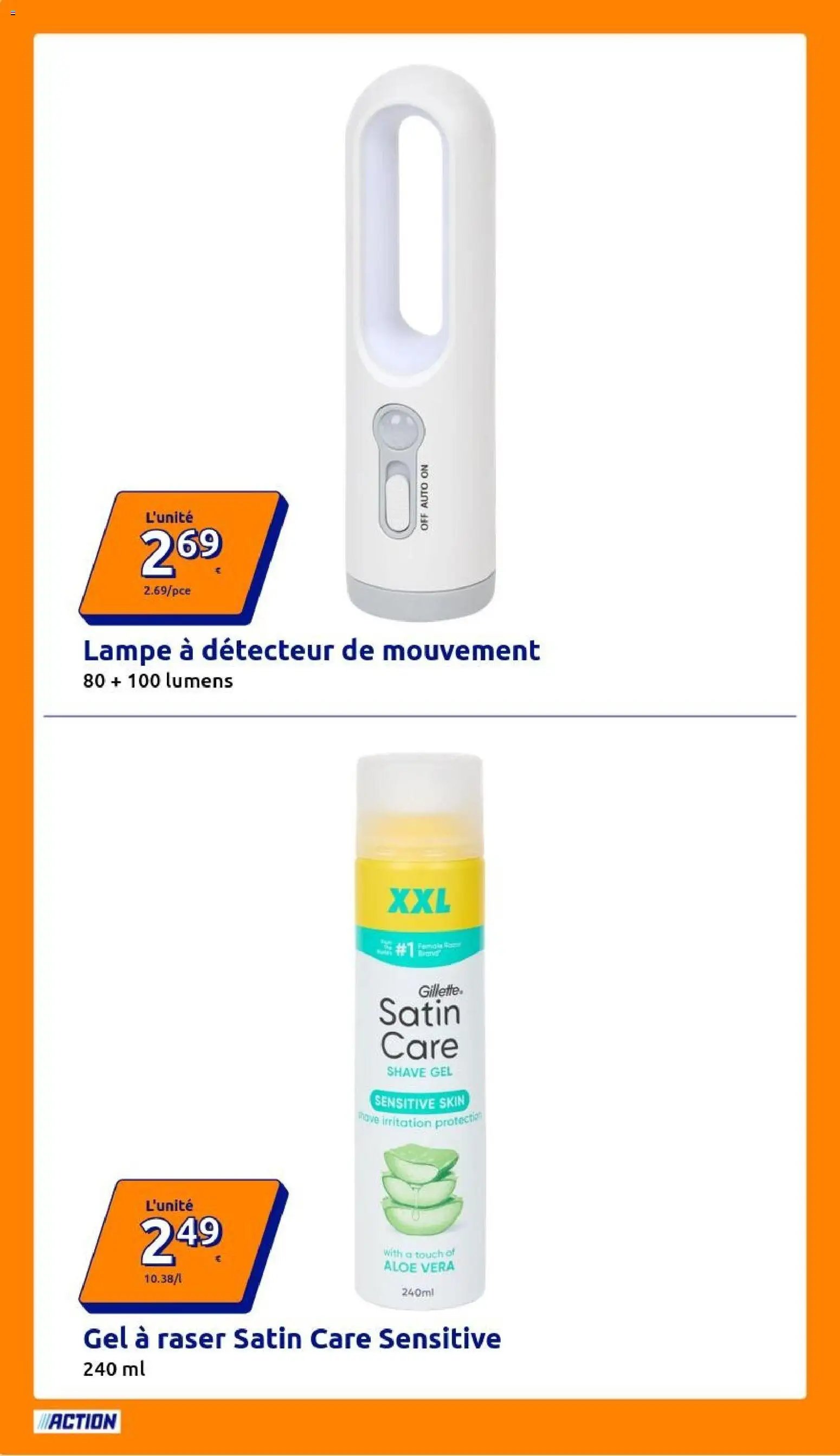 Action catalogue