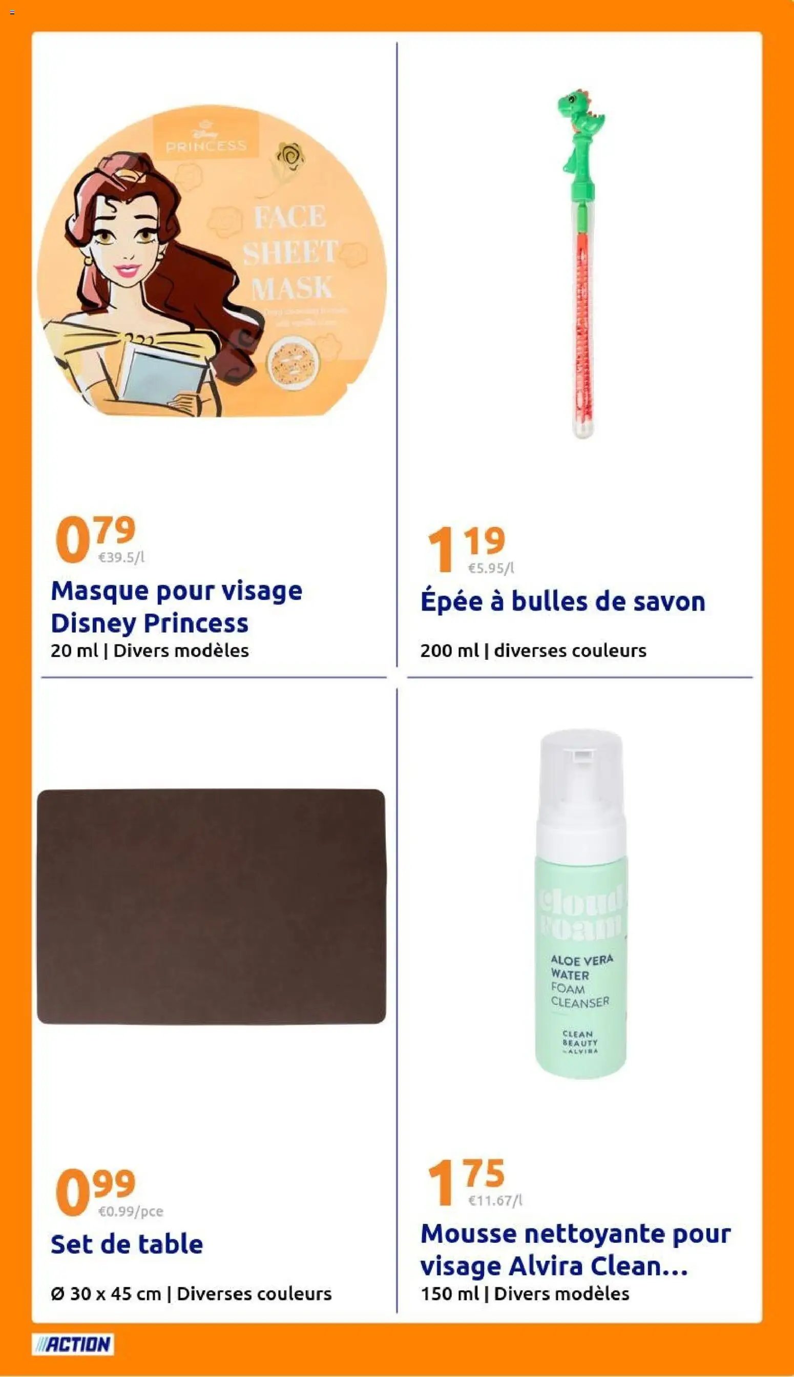 Action catalogue
