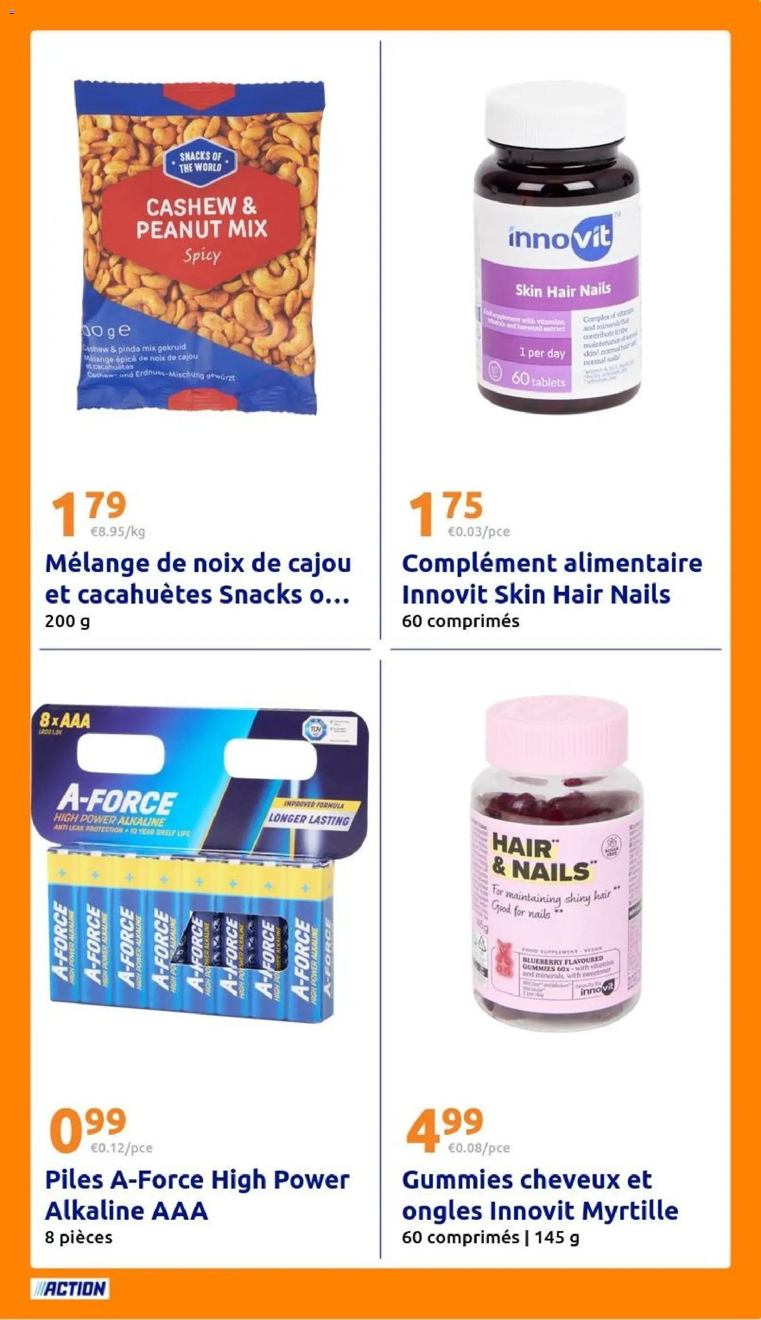 Action catalogue
