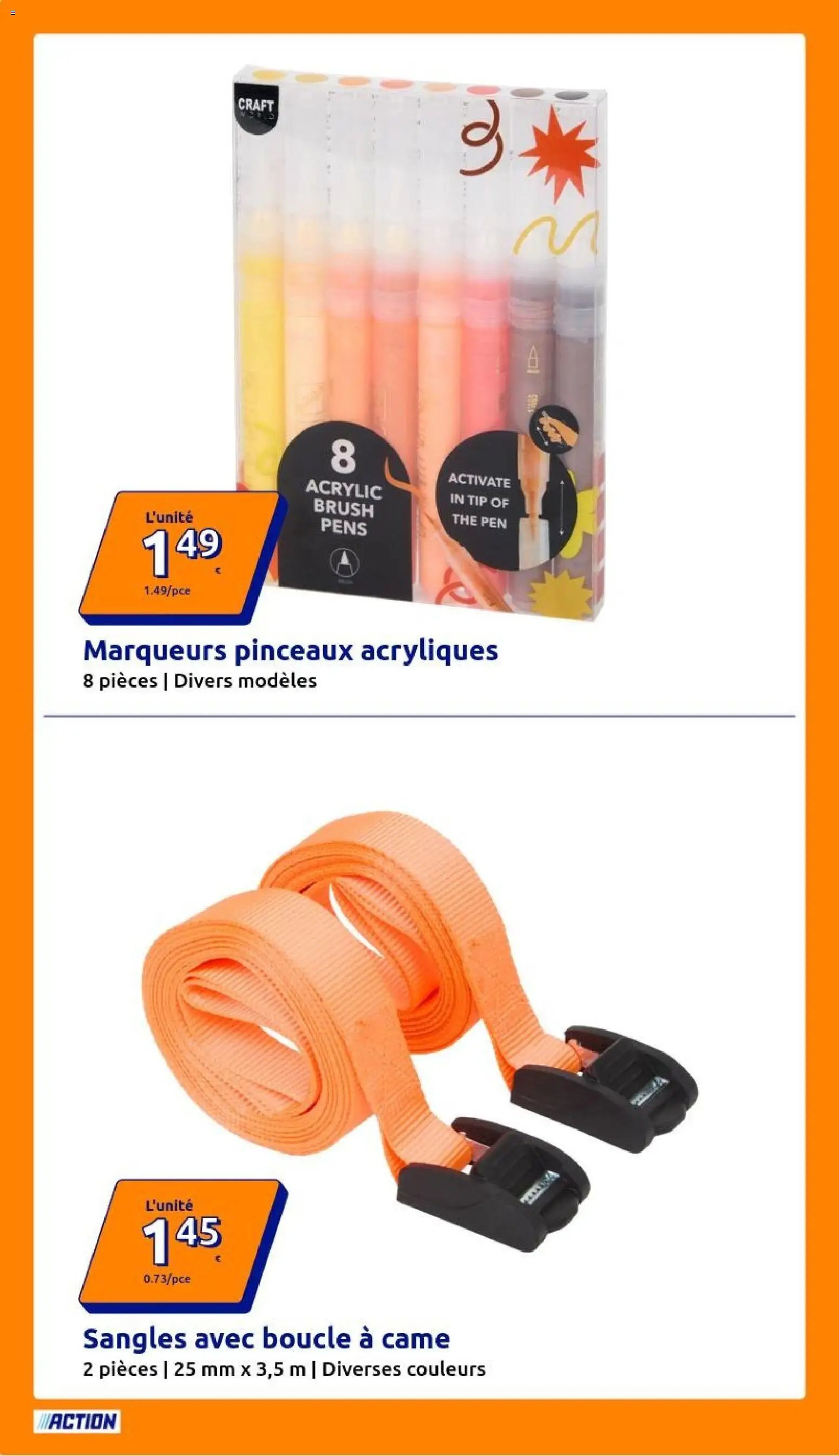 Action catalogue