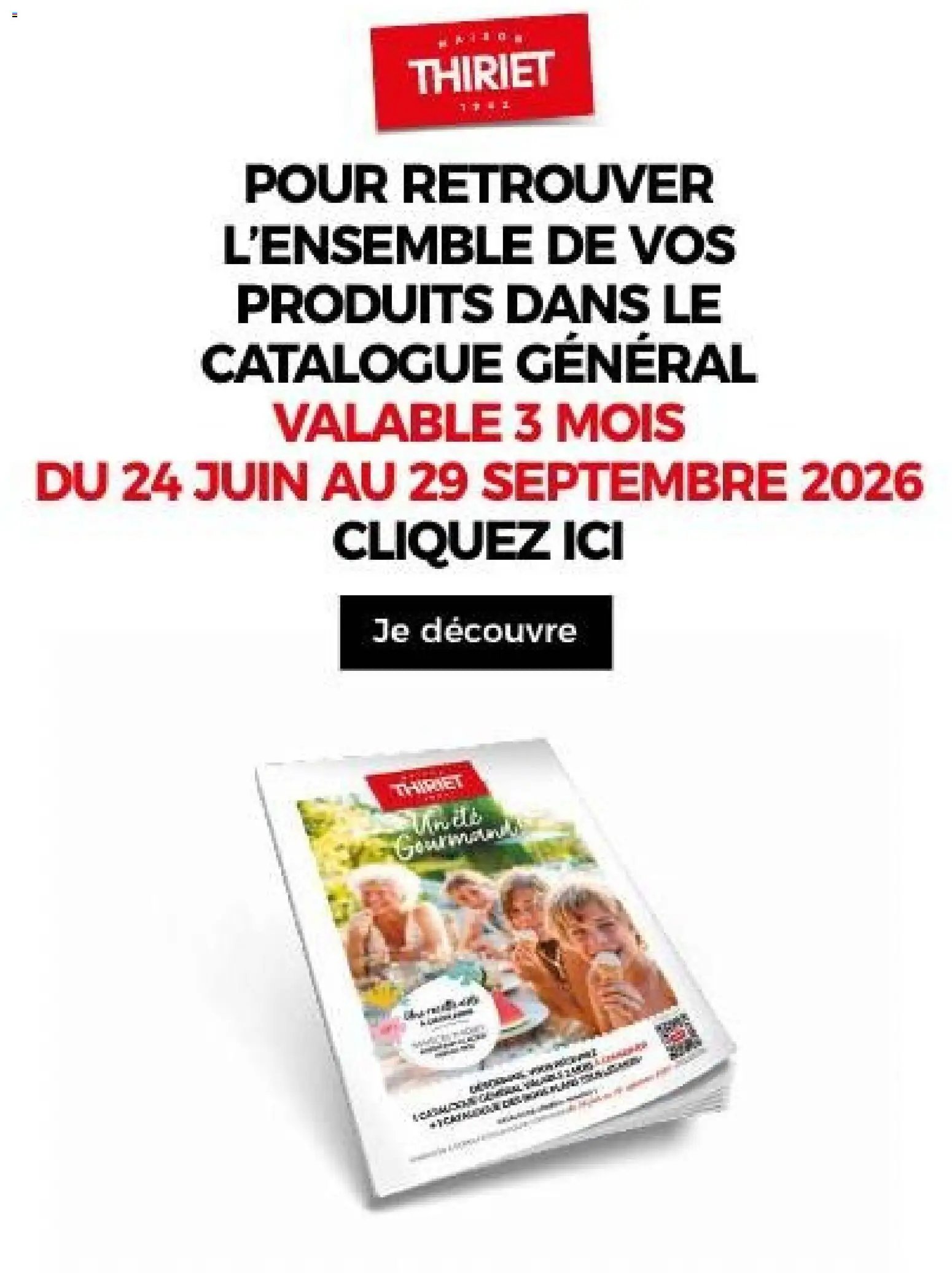 Thiriet - Catalogue Livraison 2026