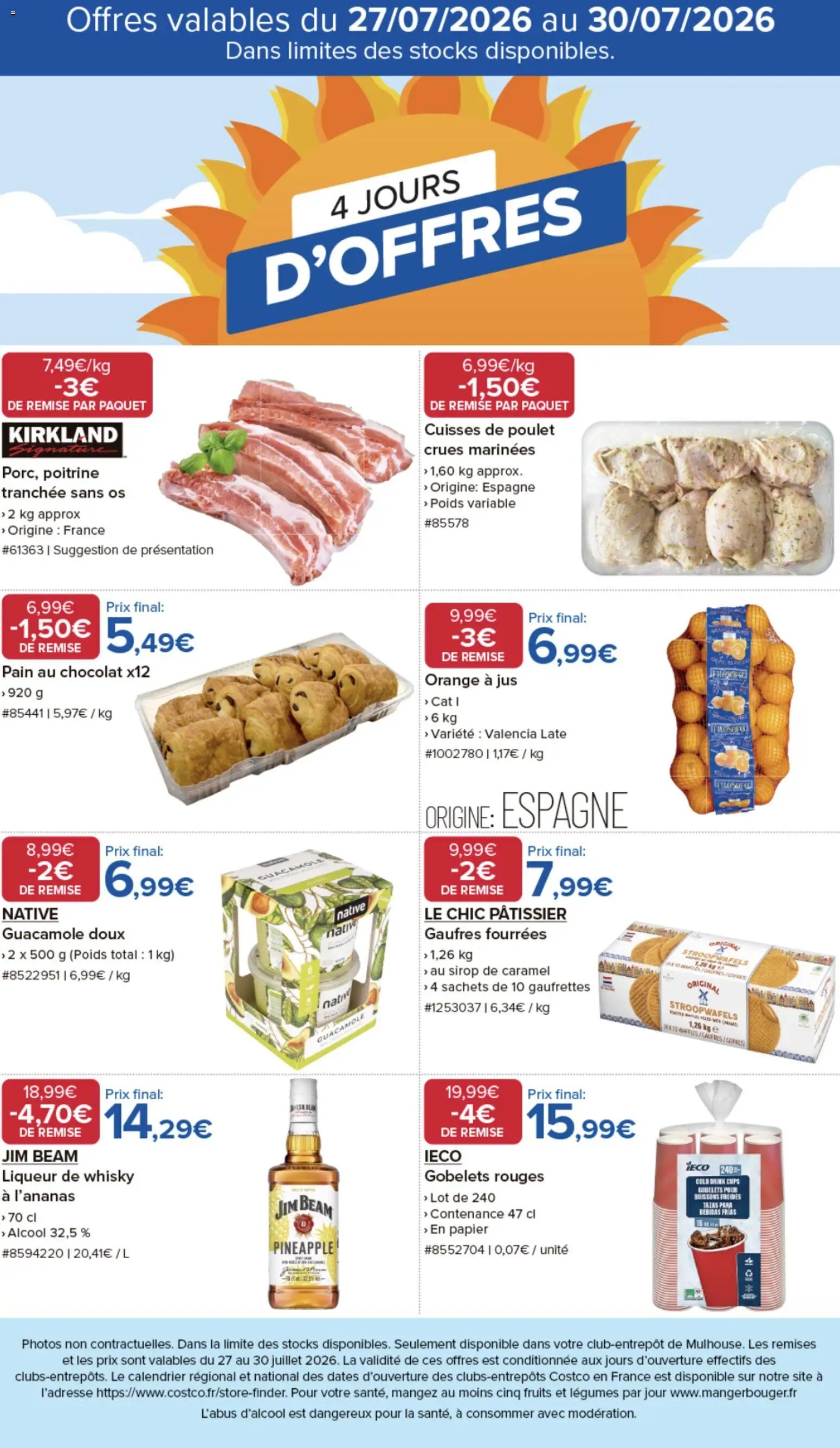 Costco 4 jours d'offres