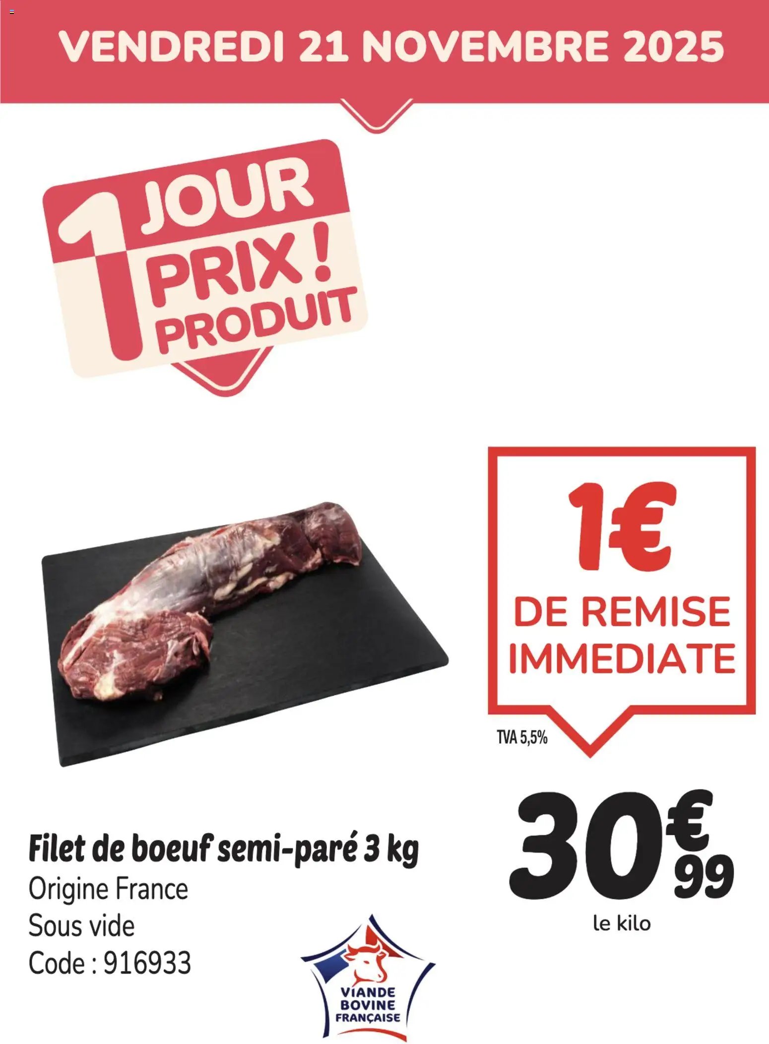 Promocash 1 Jour prix produit