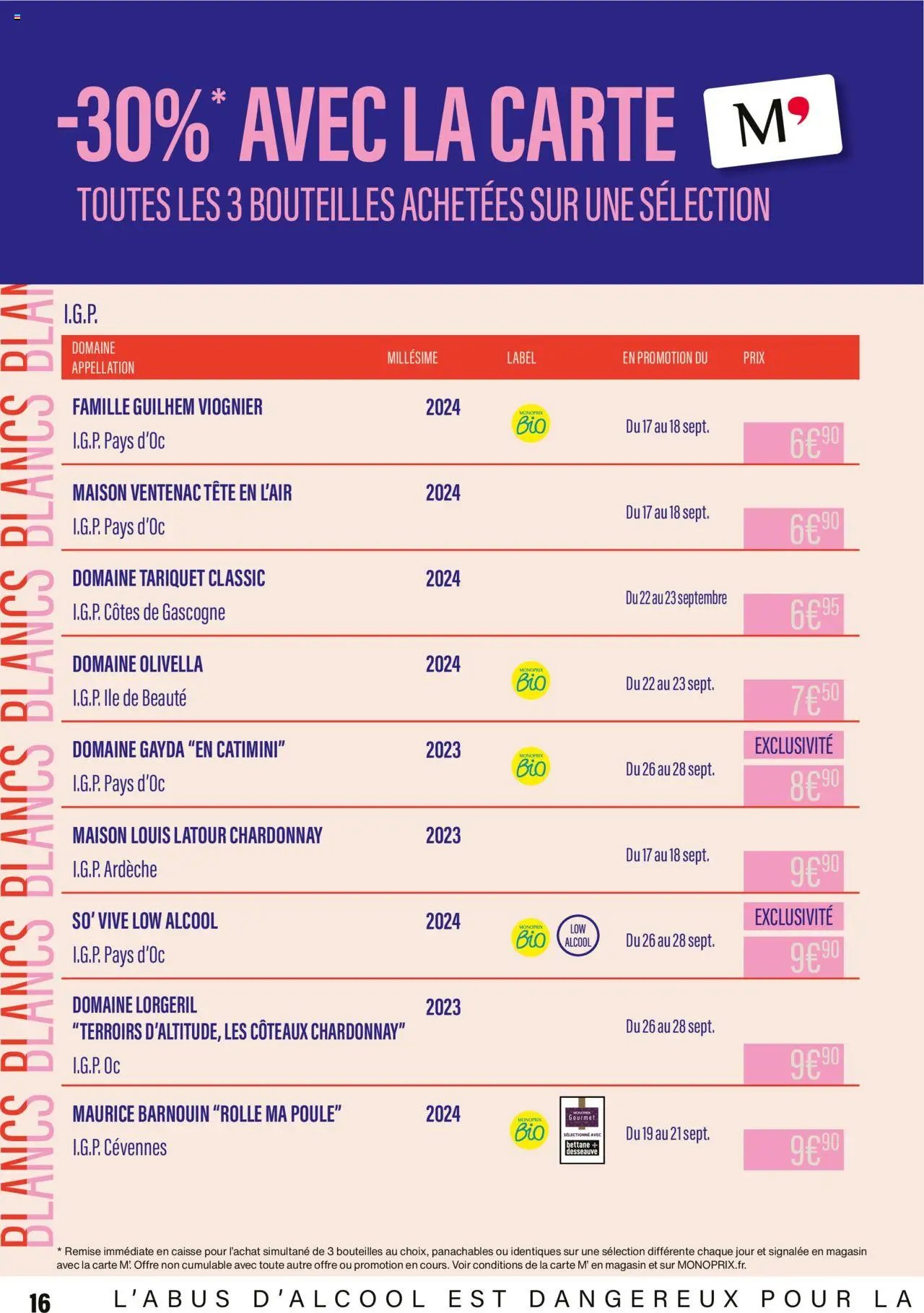 Monoprix - Guide foire aux vins (2025-09-12 - 2025-09-28)