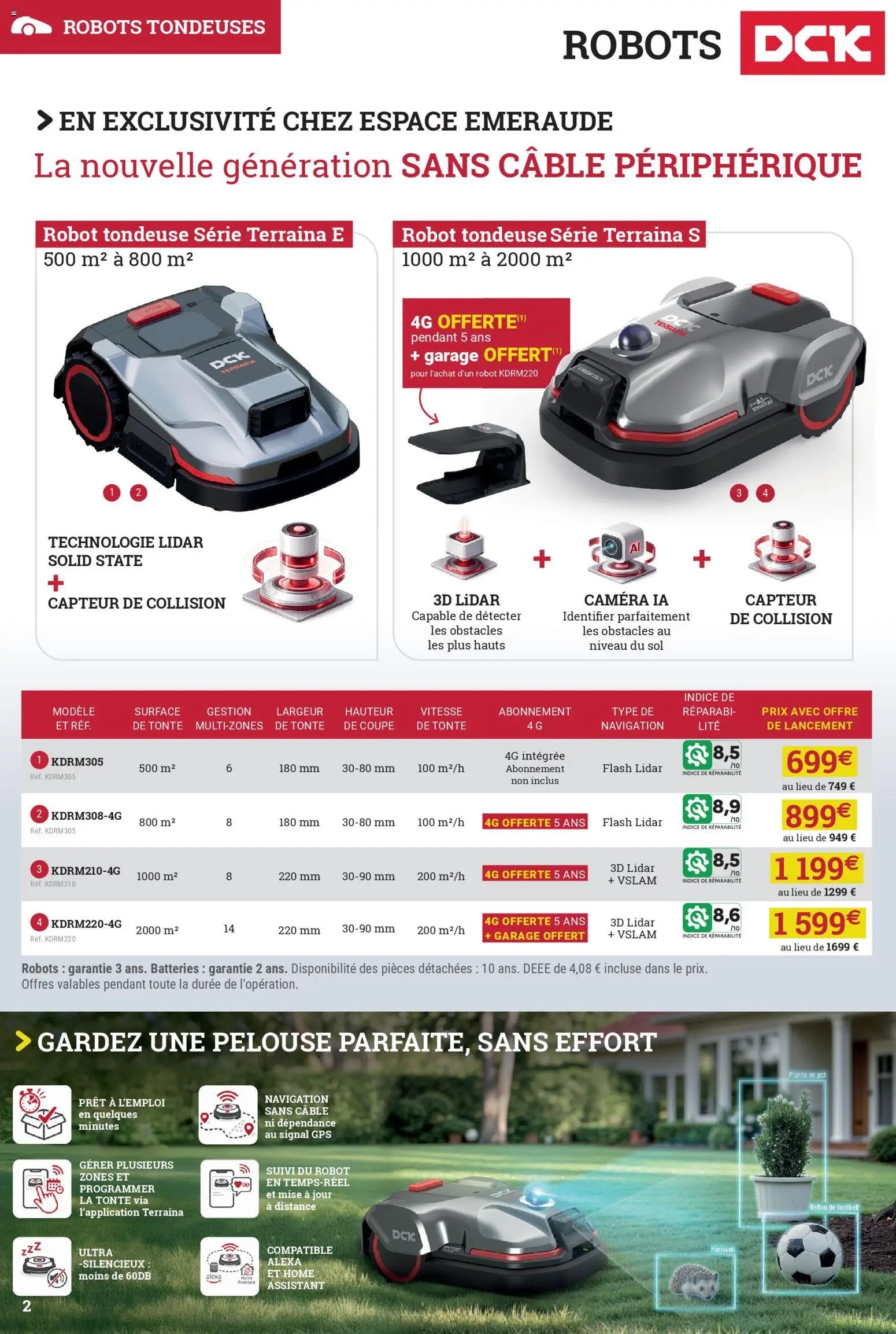 Espace Emeraude catalogue