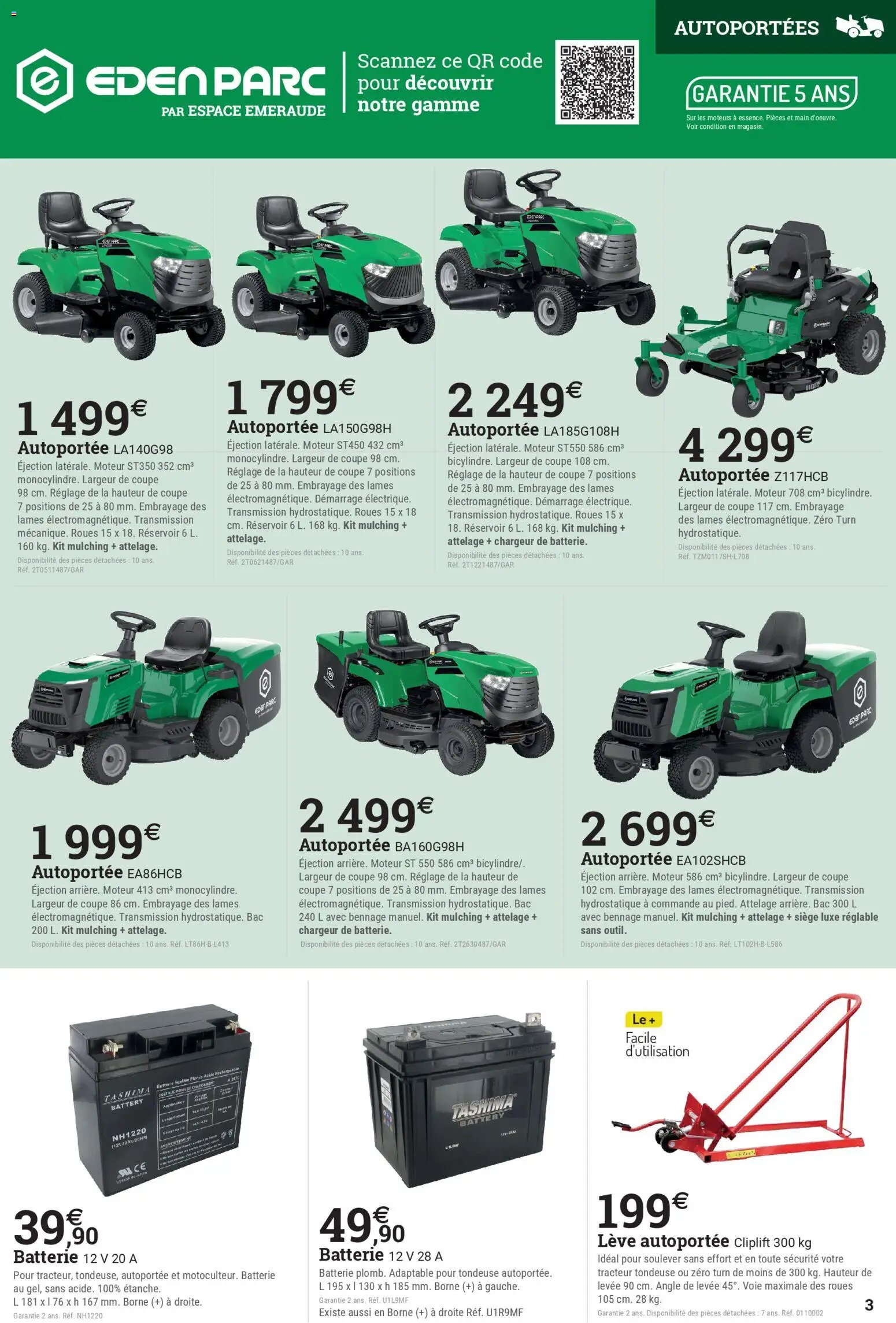 Espace Emeraude catalogue