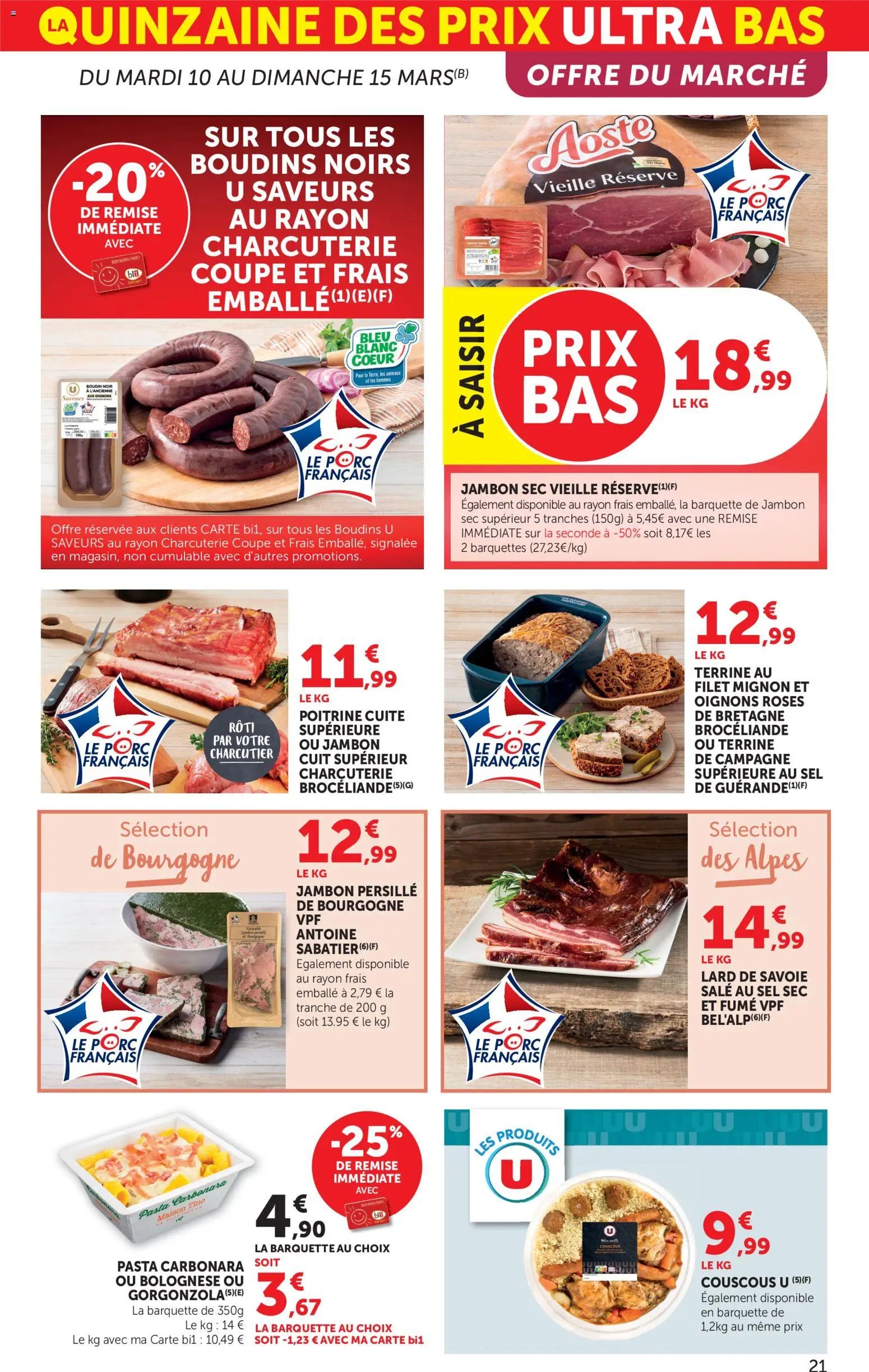 bi1 catalogue supermarché ultra bas -50%
