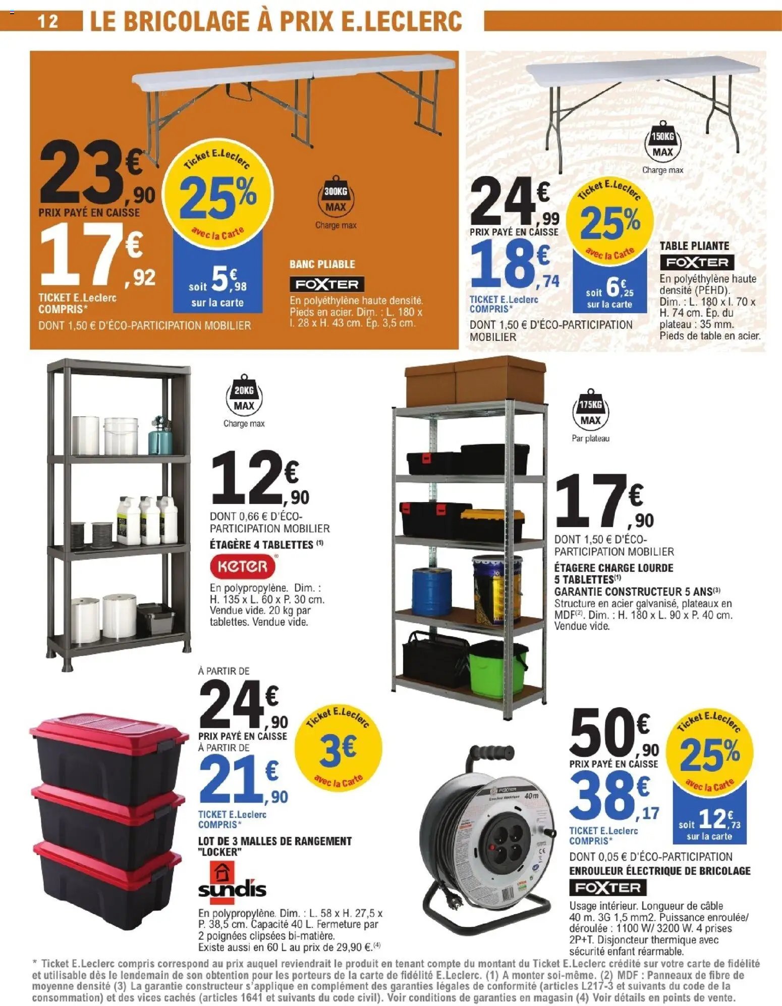Brico E.Leclerc catalogue Jardin