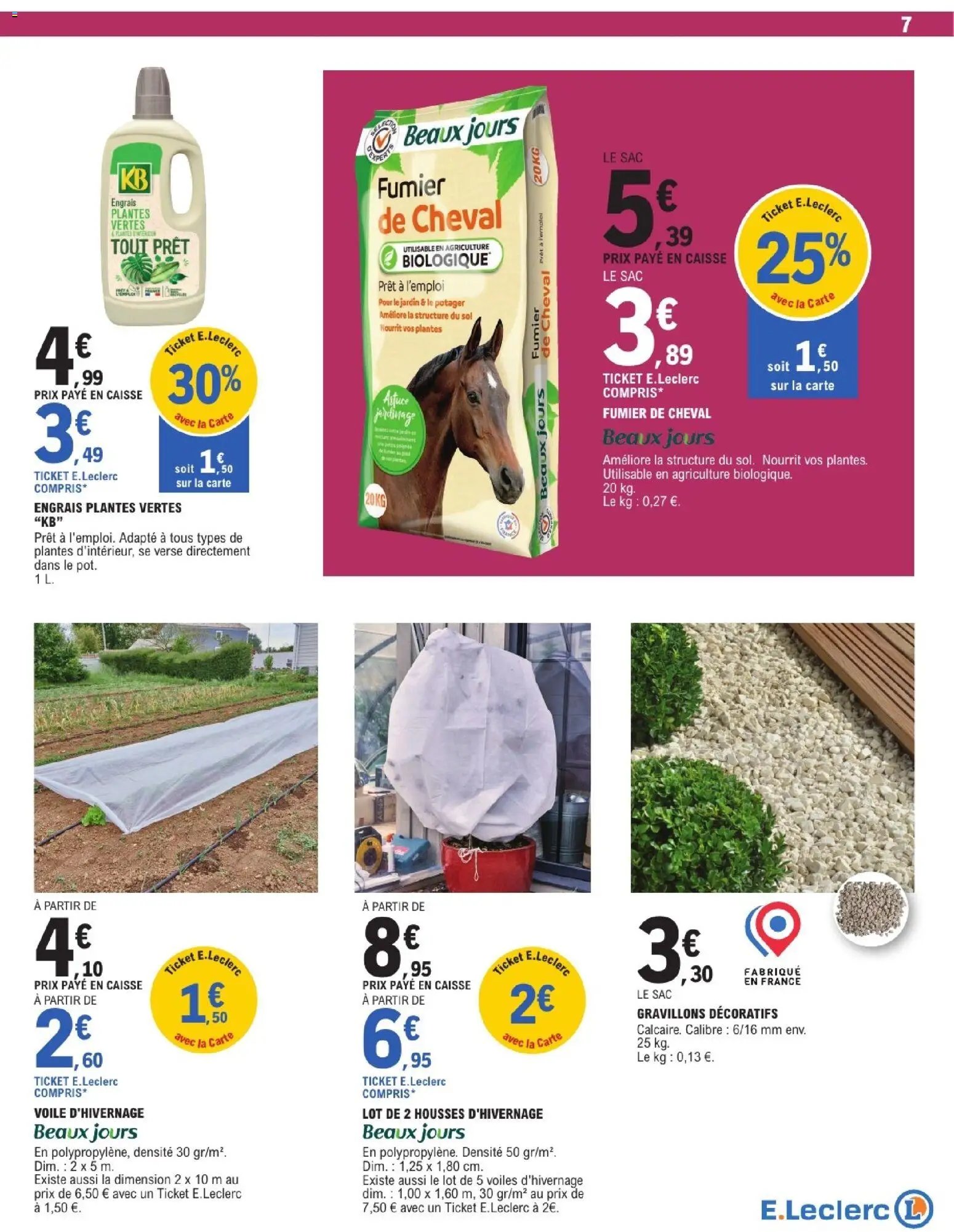Brico E.Leclerc catalogue Jardin