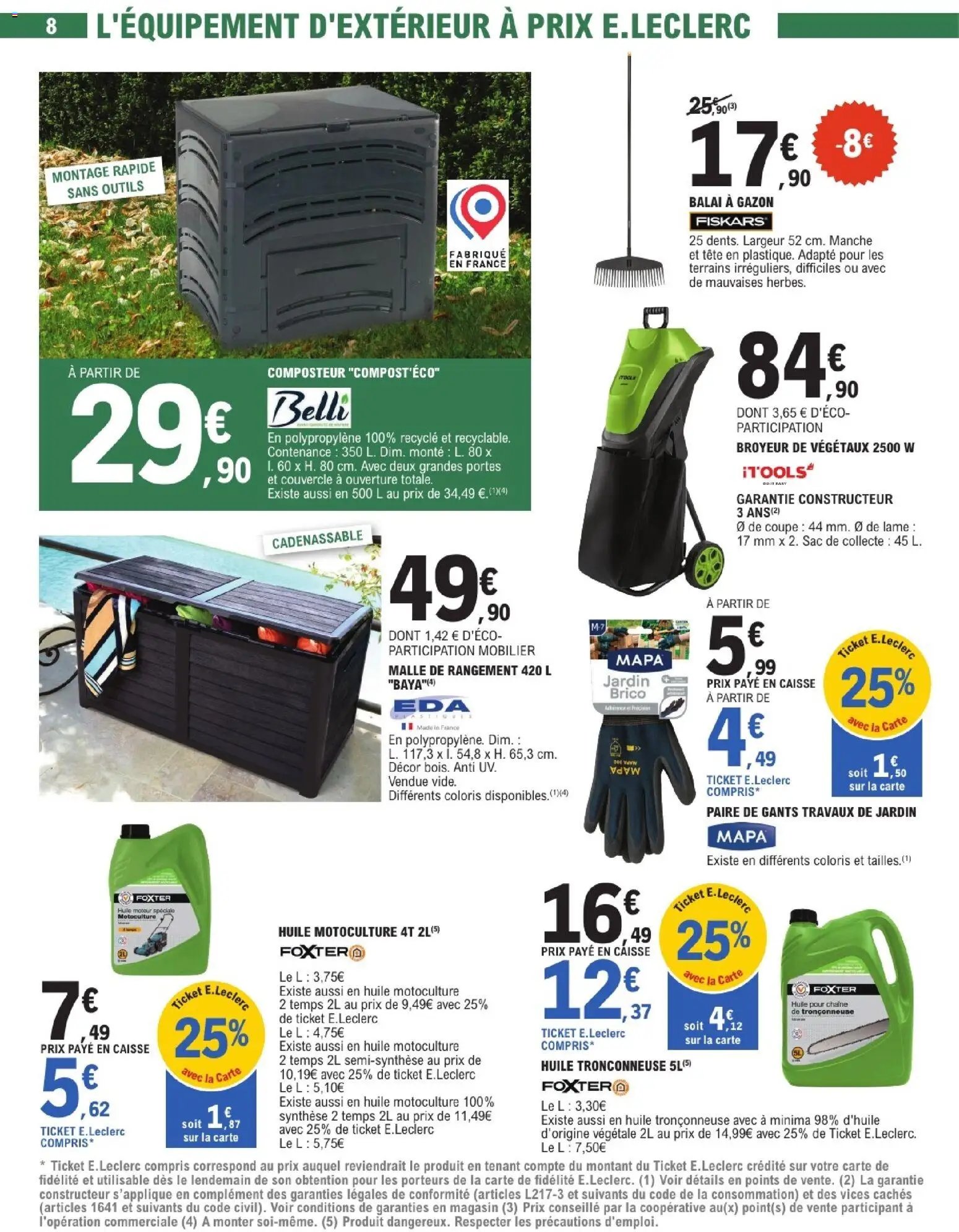 Brico E.Leclerc catalogue Jardin