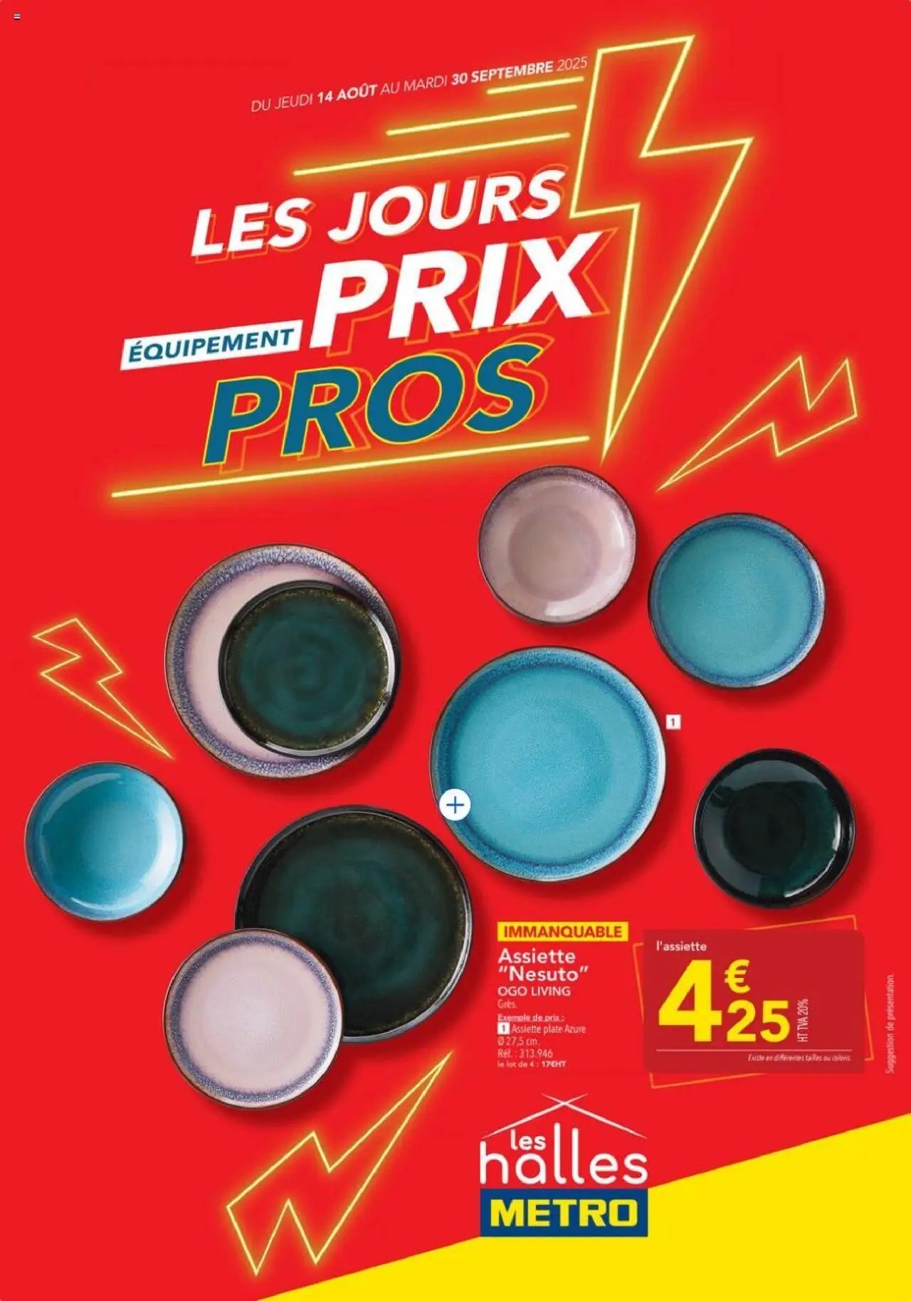 METRO - Les jours prix pros équipement (2025-08-14 - 2025-09-30)