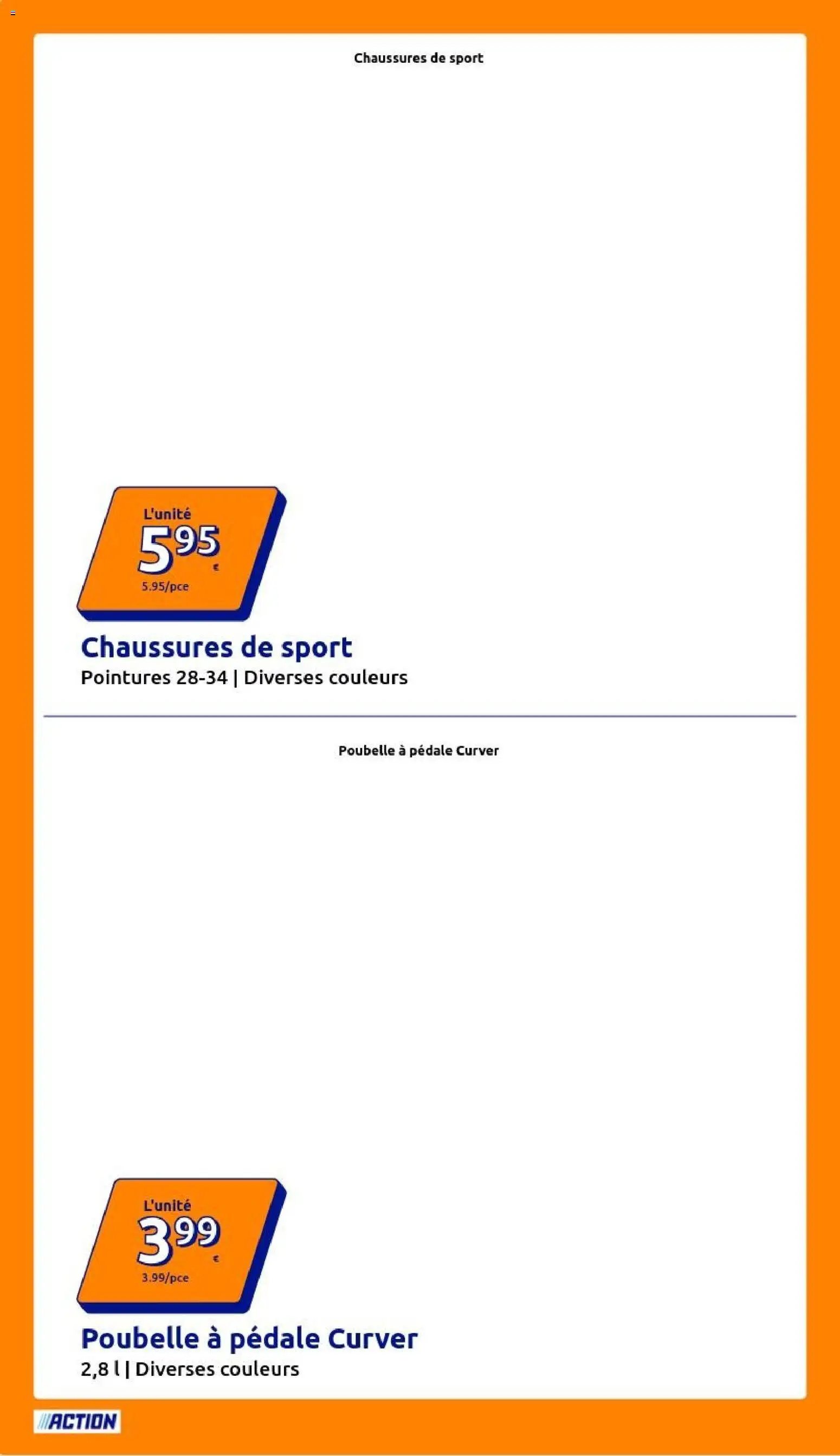 Action catalogue