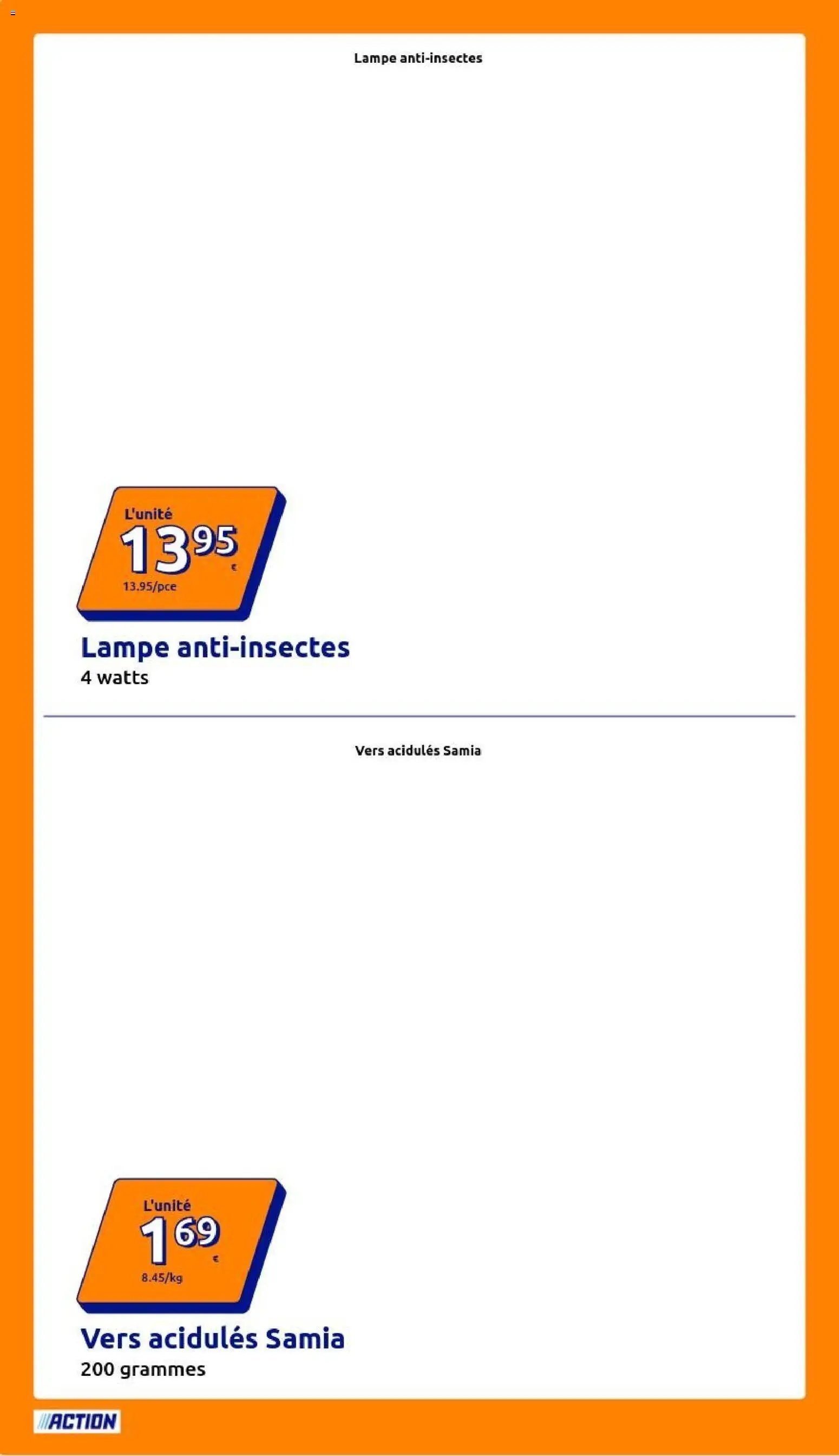 Action catalogue