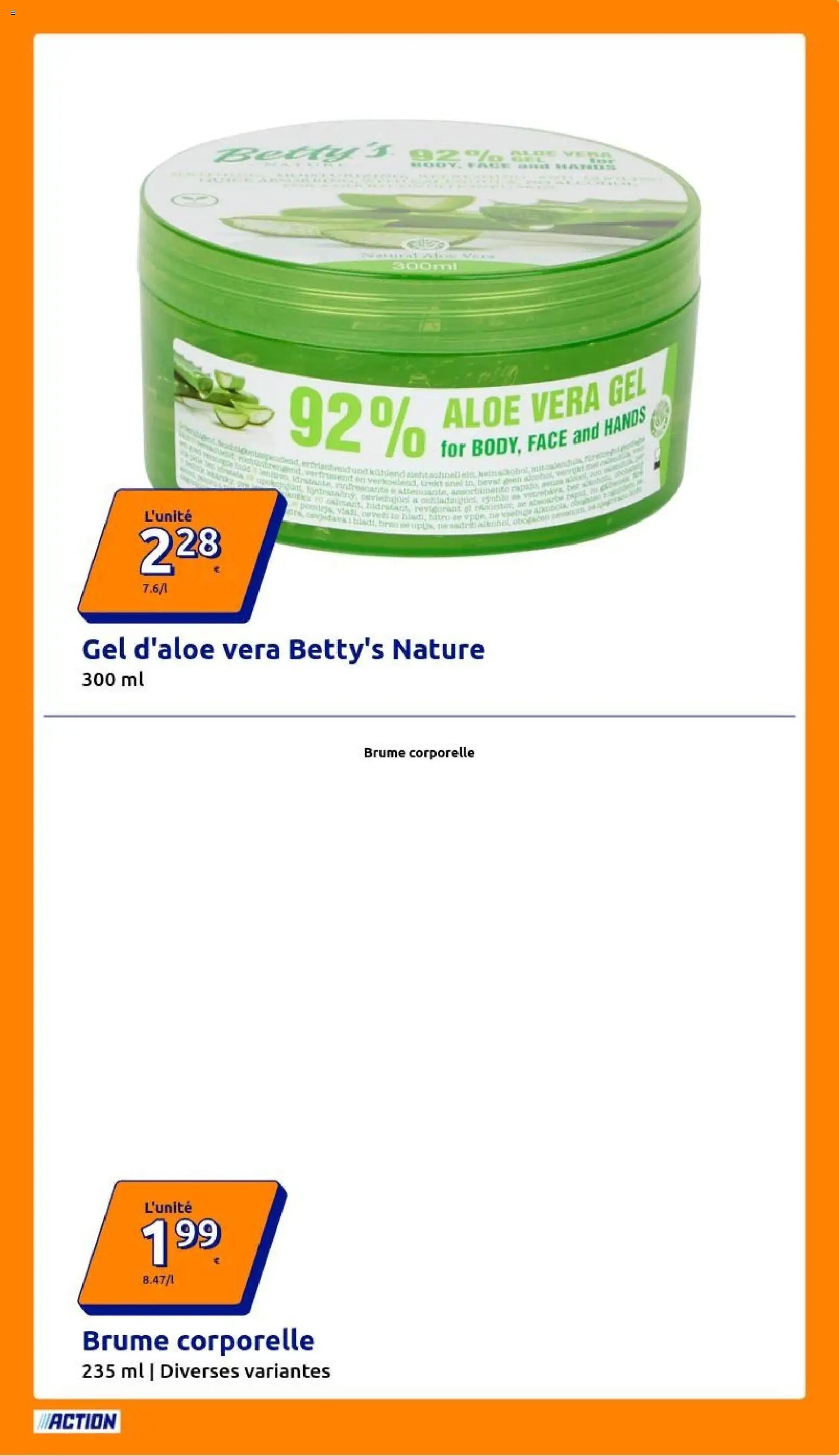 Action catalogue
