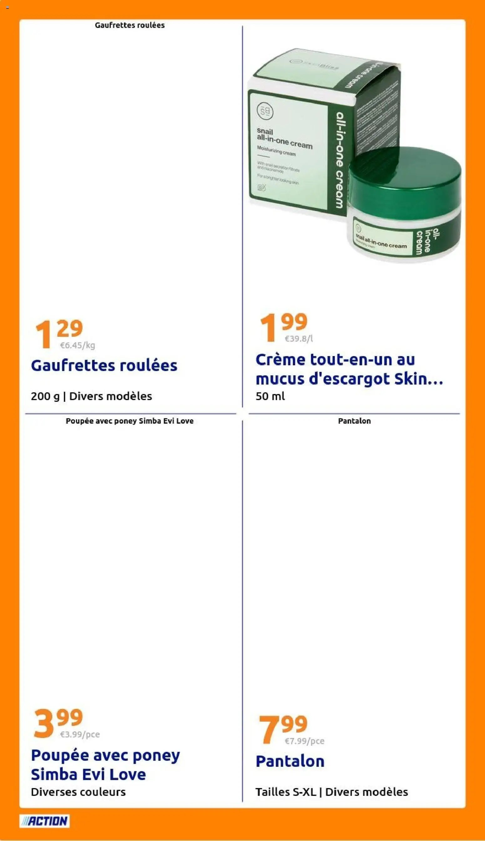 Action catalogue
