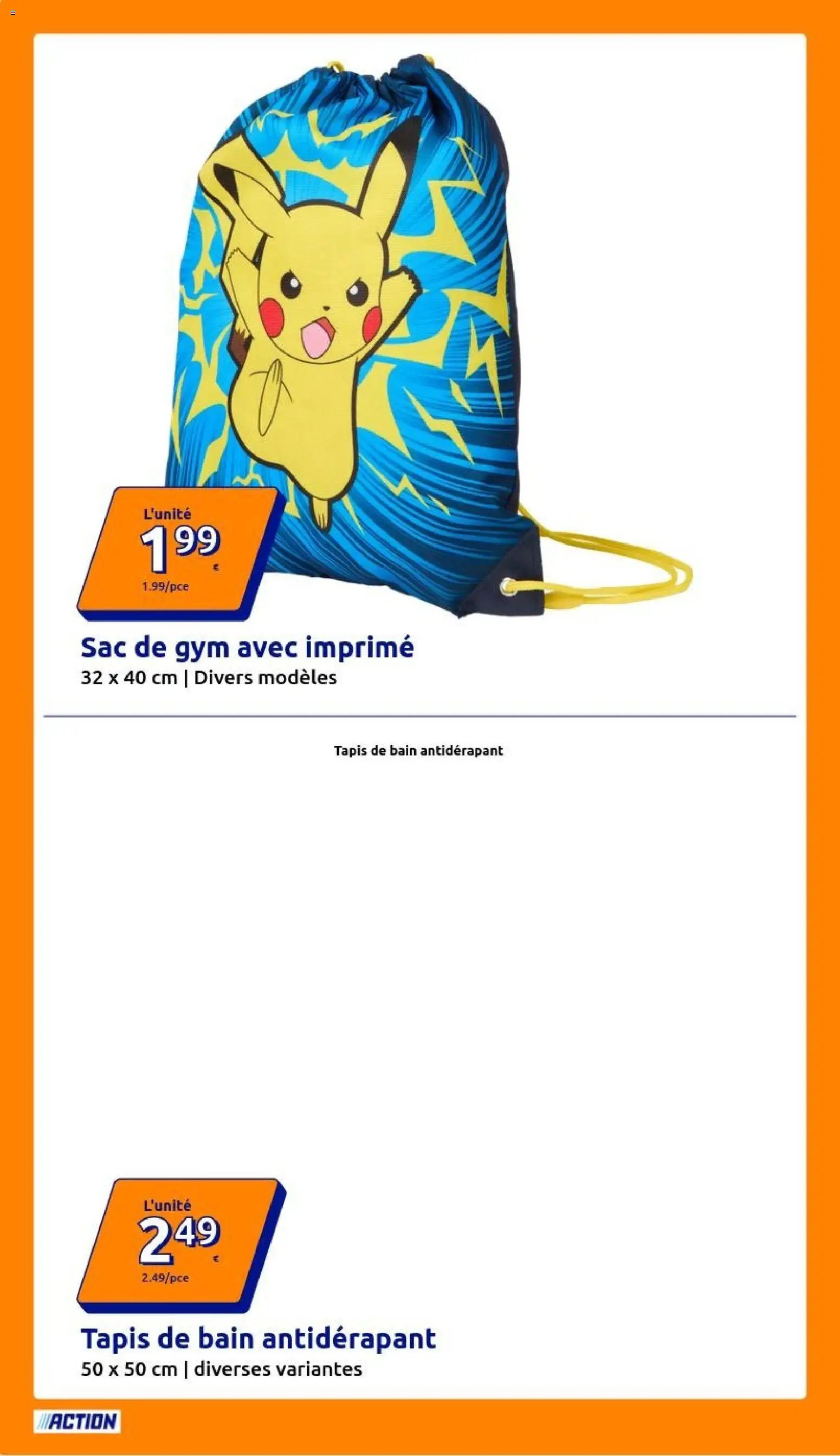Action catalogue